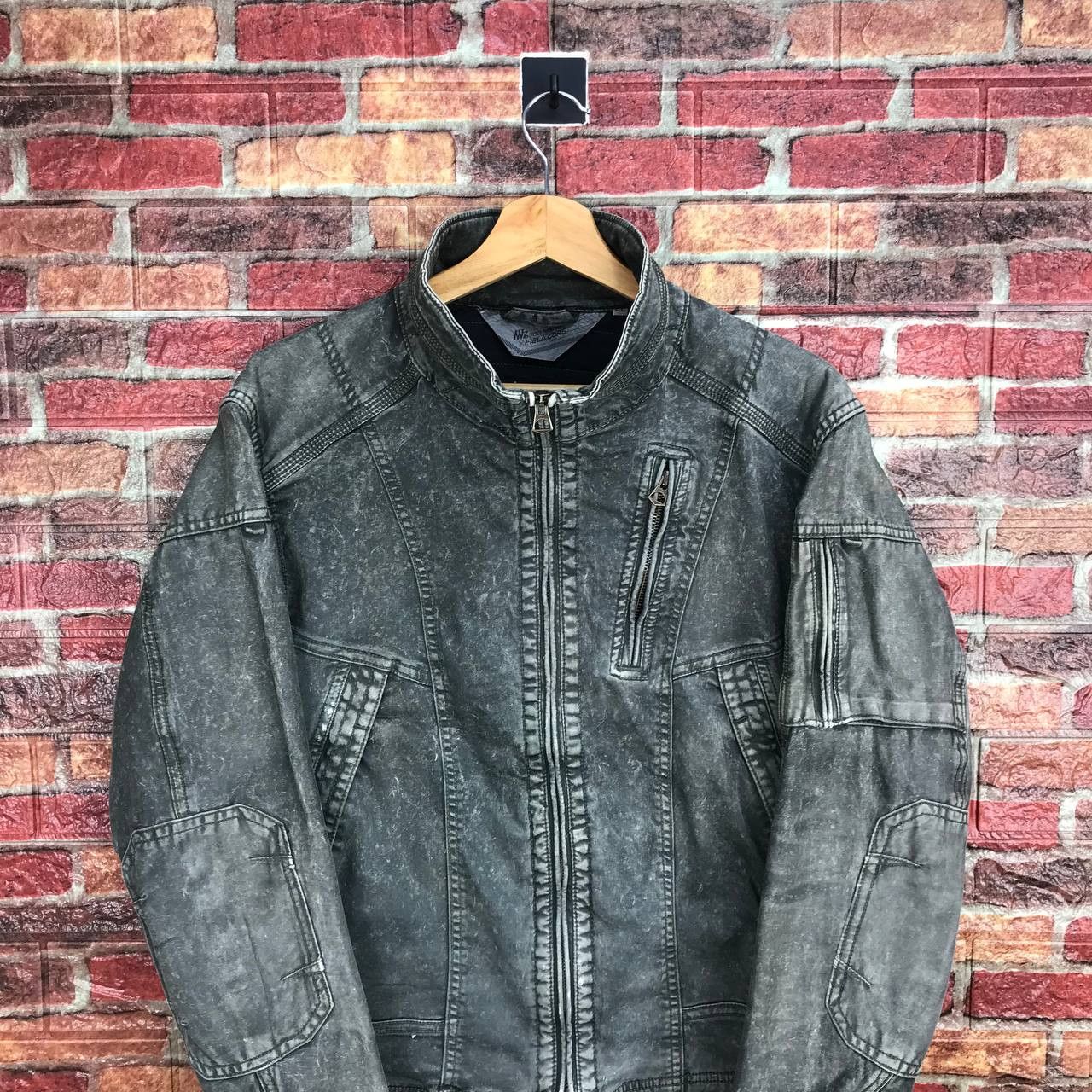 Japanese Brand JAPANESE FIELDCORE X NWZ WORKERS DISTRESSED BIKER JACKET Size US L / EU 52-54 / 3 - 4 Thumbnail