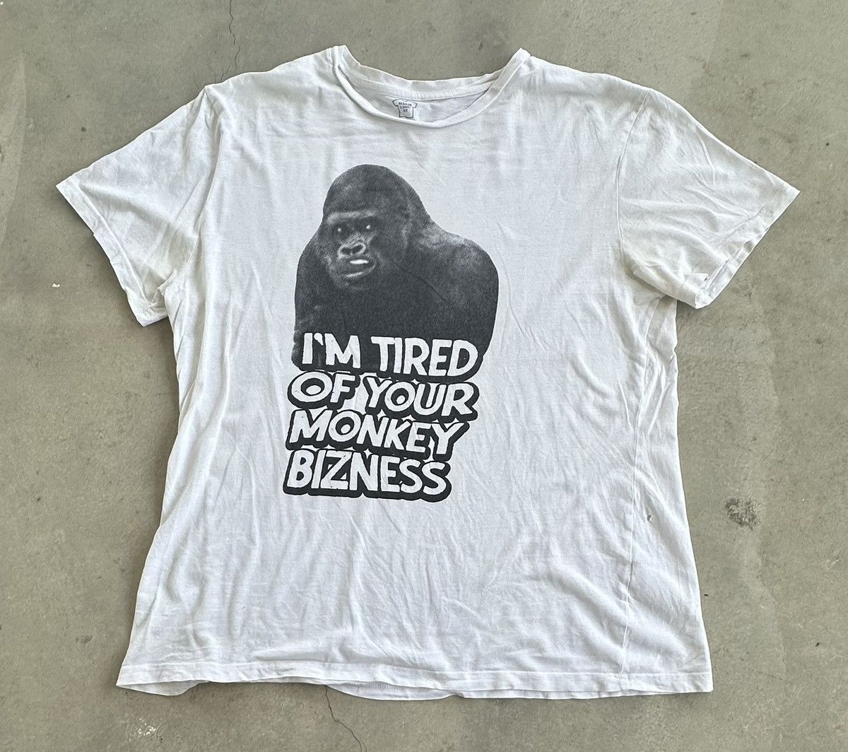 Other TIRED OF MONKEY BUSINESS ART HUMOR TEE Size US L / EU 52-54 / 3 - 1 Thumbnail