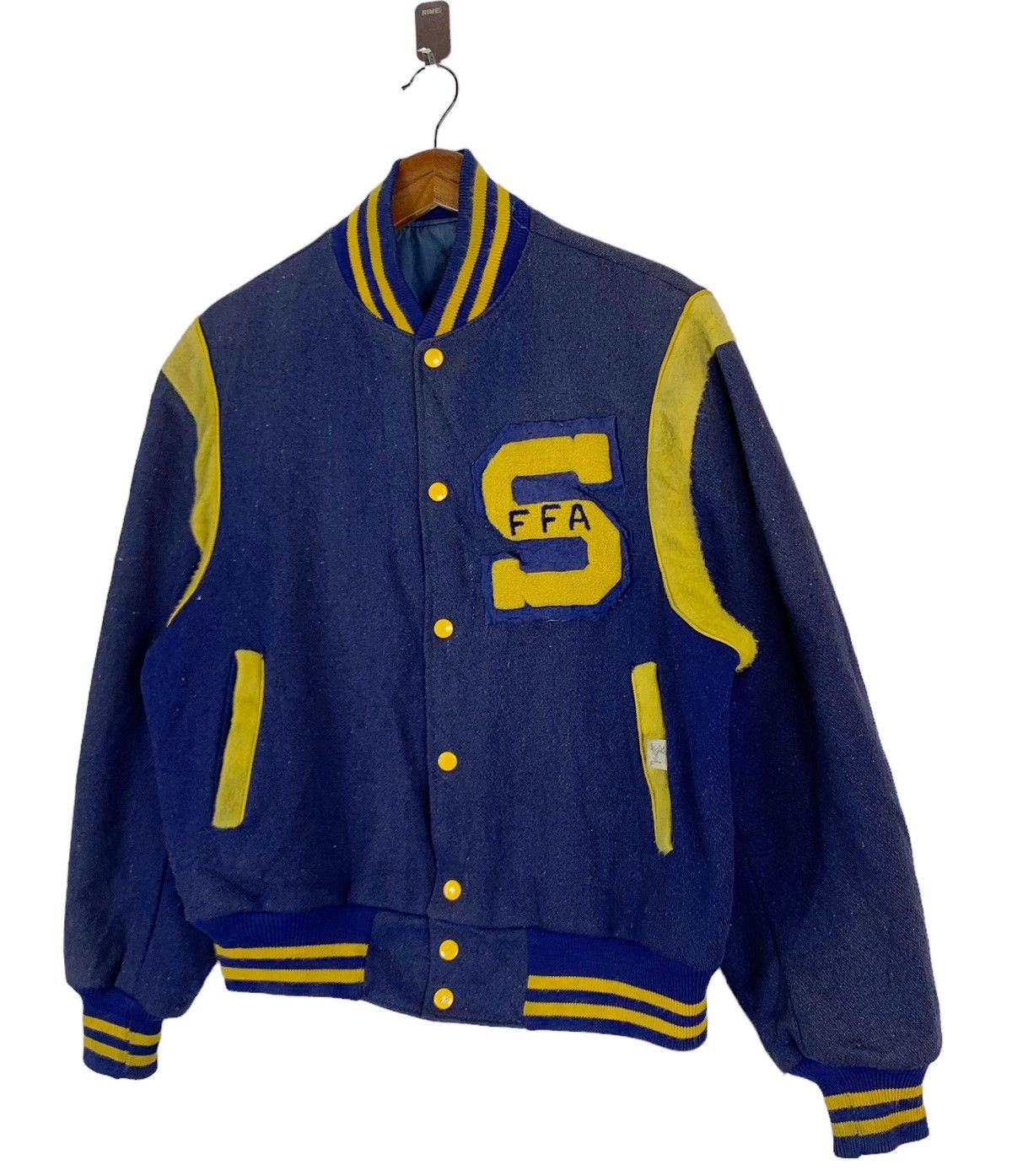 Vintage VINTAGE FFA VARSITY BOMBER JACKET Size US M / EU 48-50 / 2 - 2 Thumbnail