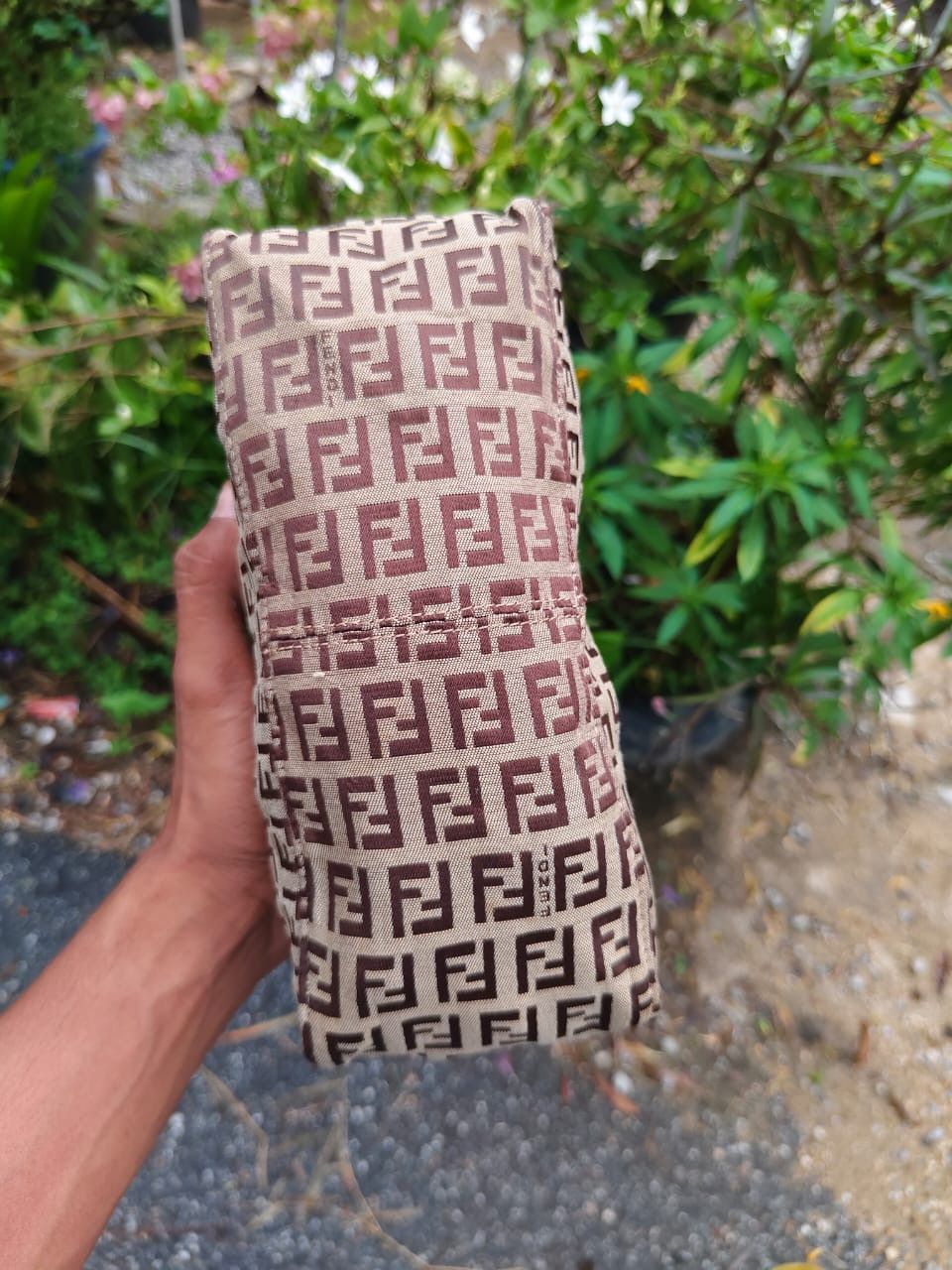 Fendi Authentic Vintage FENDI Zucchino Jacquard Mini Hand Bag Size ONE SIZE - 6 Thumbnail