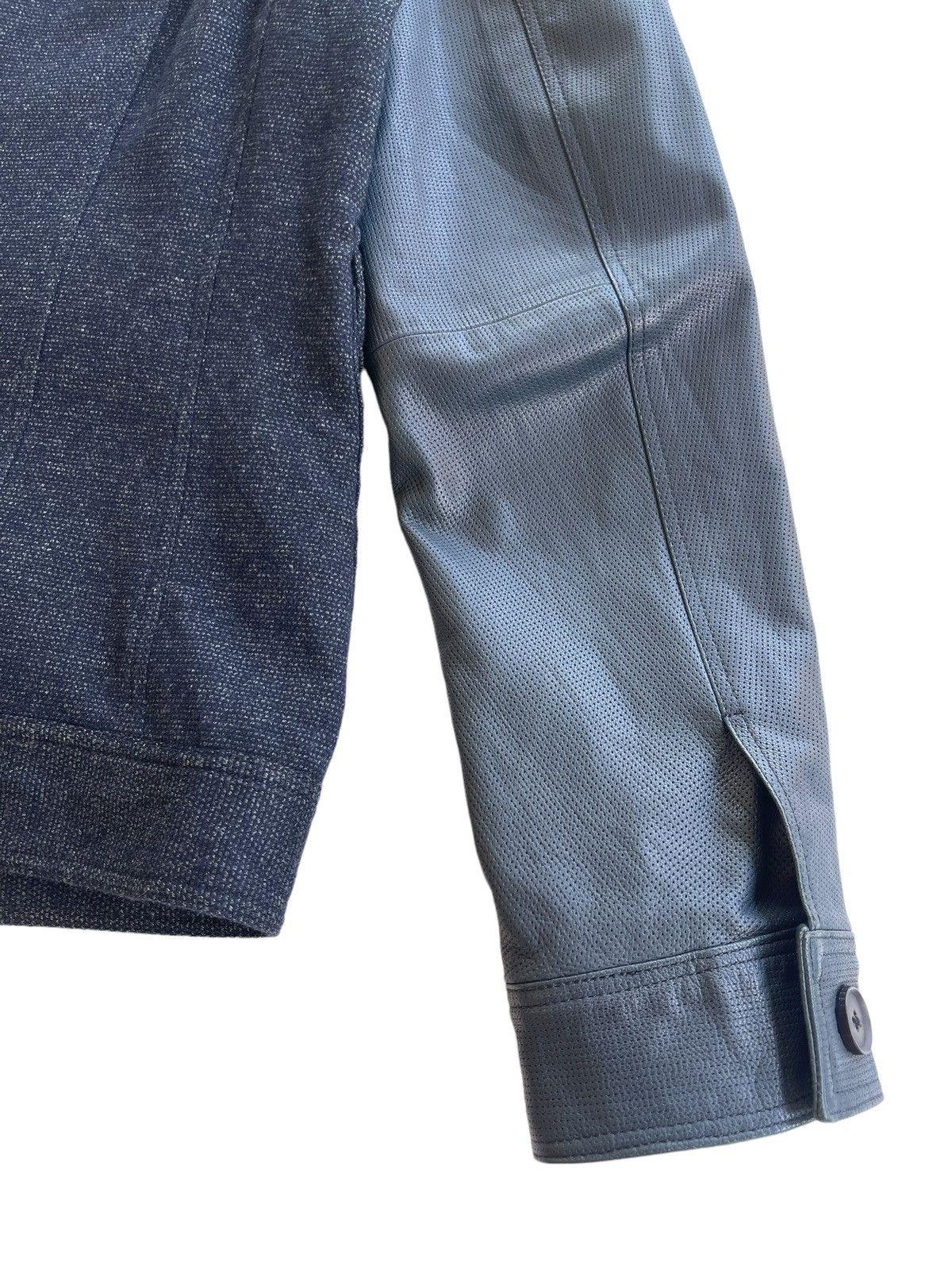 JOSEPH HOMME Joseph Homme Wool / Goatskin Leather Sleeve Jacket Size US S / EU 44-46 / 1 - 10 Thumbnail