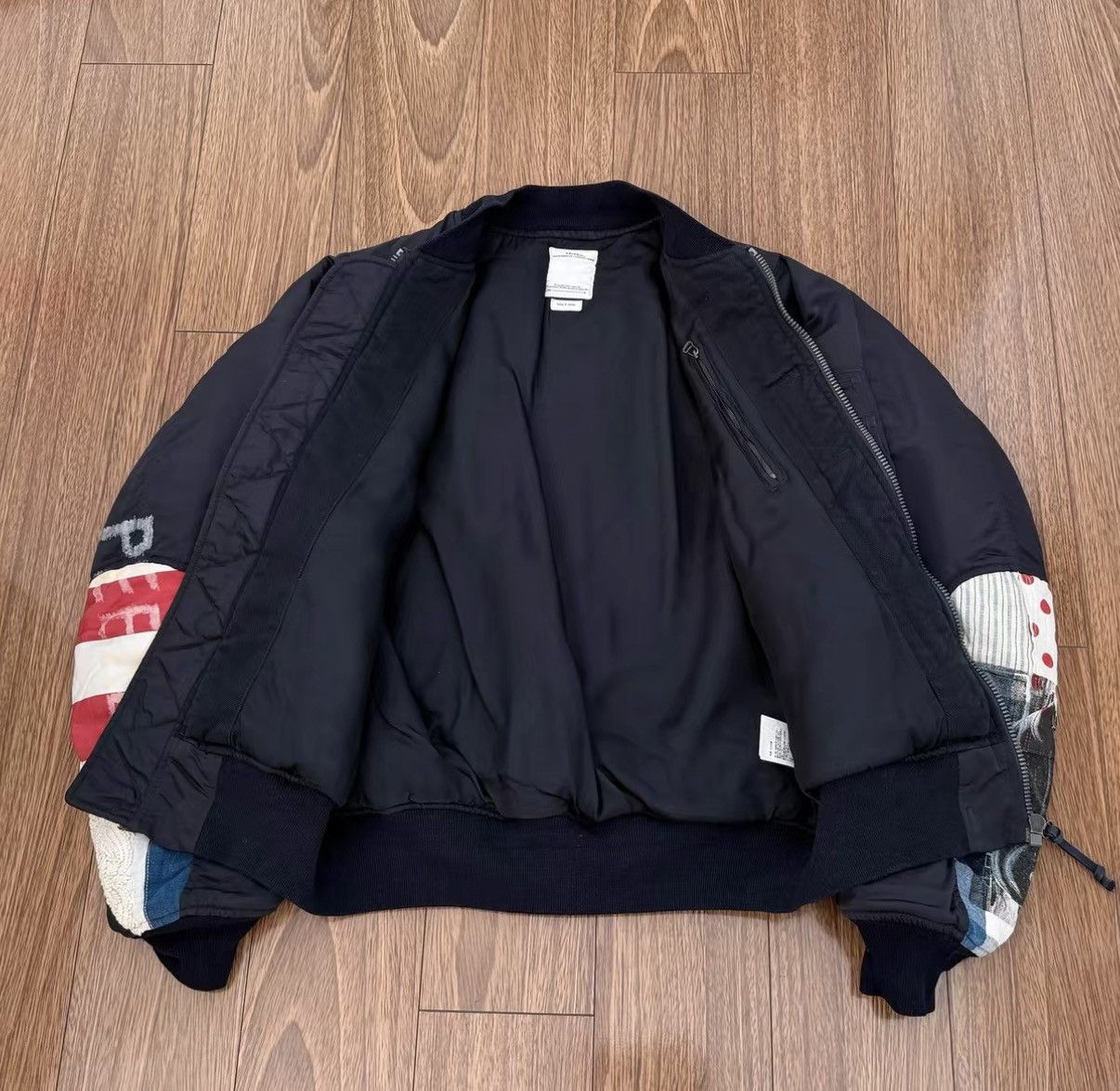 Visvim VISVIM THORSON JKT COLLAGE 19SS MA-1 mud-dyed jacket Size US L / EU 52-54 / 3 - 3 Thumbnail