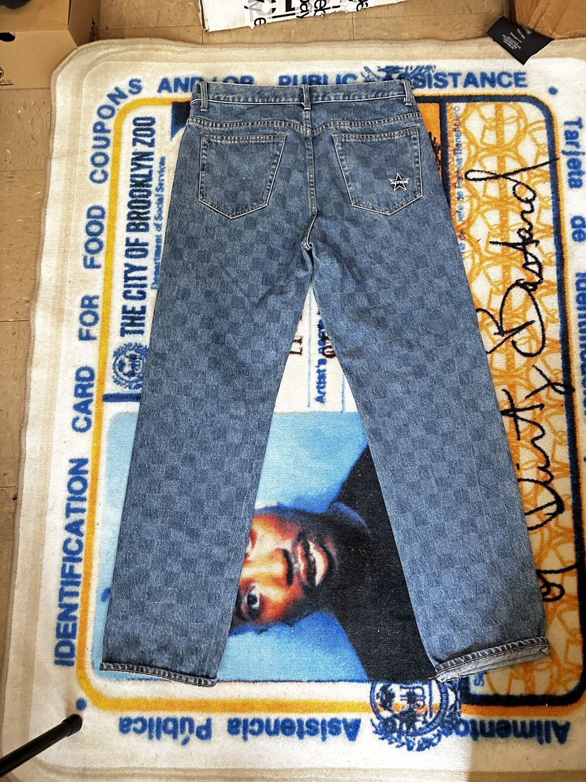 Supreme Supreme Checkered Denim Size US 33 - 5 Thumbnail