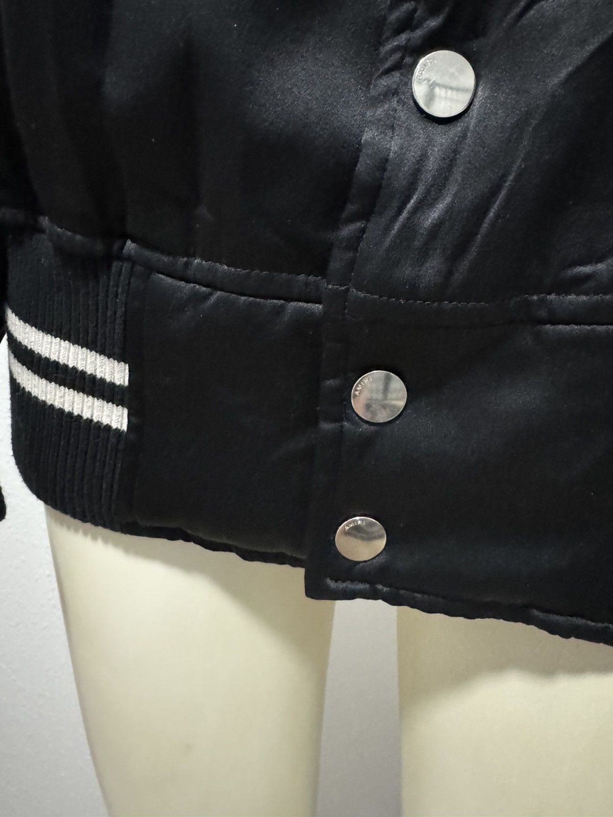 Amiri EUC Amiri Lovers Silk Striped Embroidered Bomber Jacket Size US XXL / EU 58 / 5 - 9 Thumbnail
