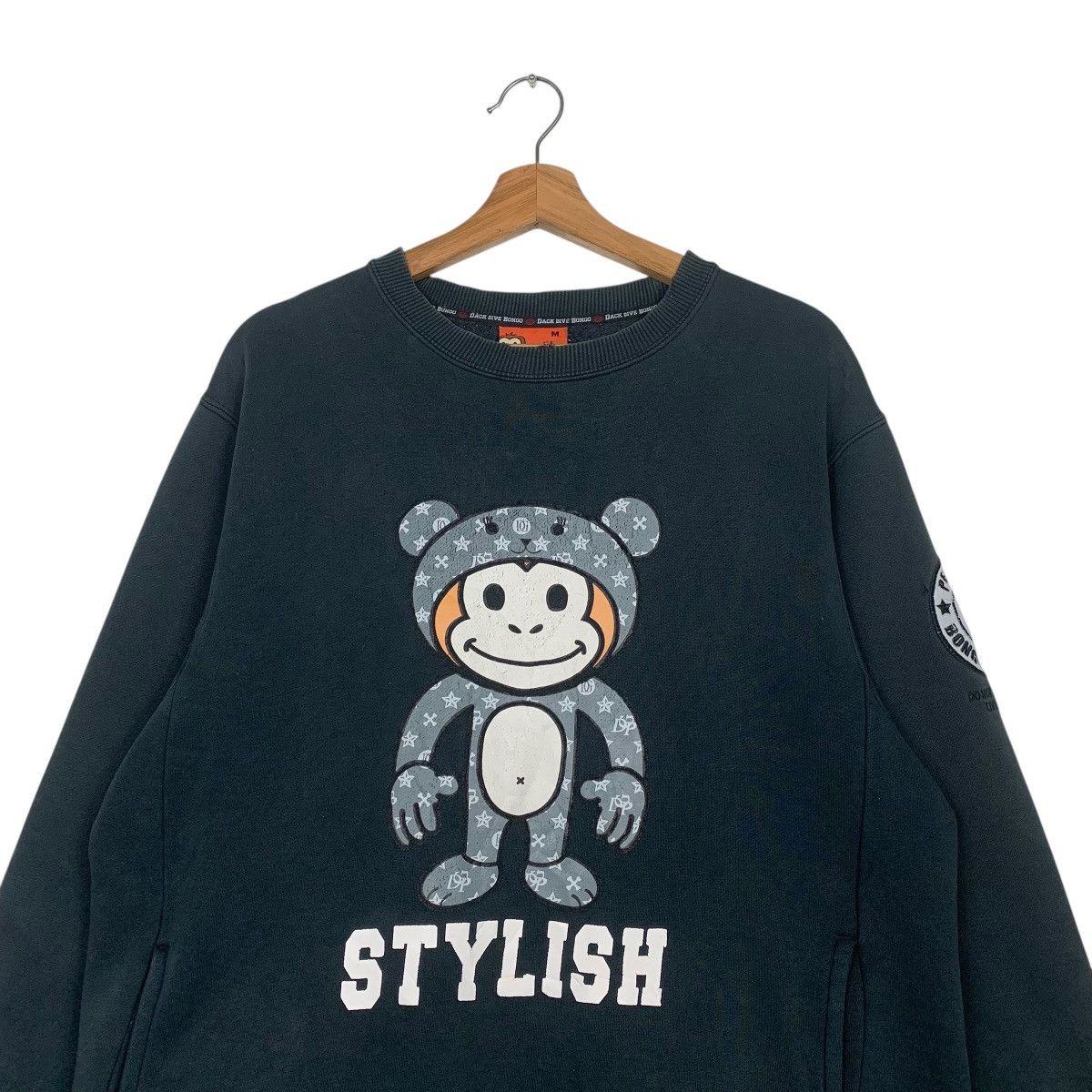 Japanese Brand Dack Dive Bongo Stylish Monkey Crewneck Sweatshirt Size US M / EU 48-50 / 2 - 2 Thumbnail