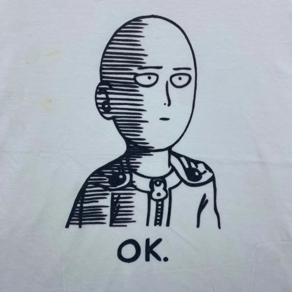 Anime ONE PUNCH MAN Saitama Anime Tee Shirt Large Size Size US L / EU 52-54 / 3 - 2 Thumbnail