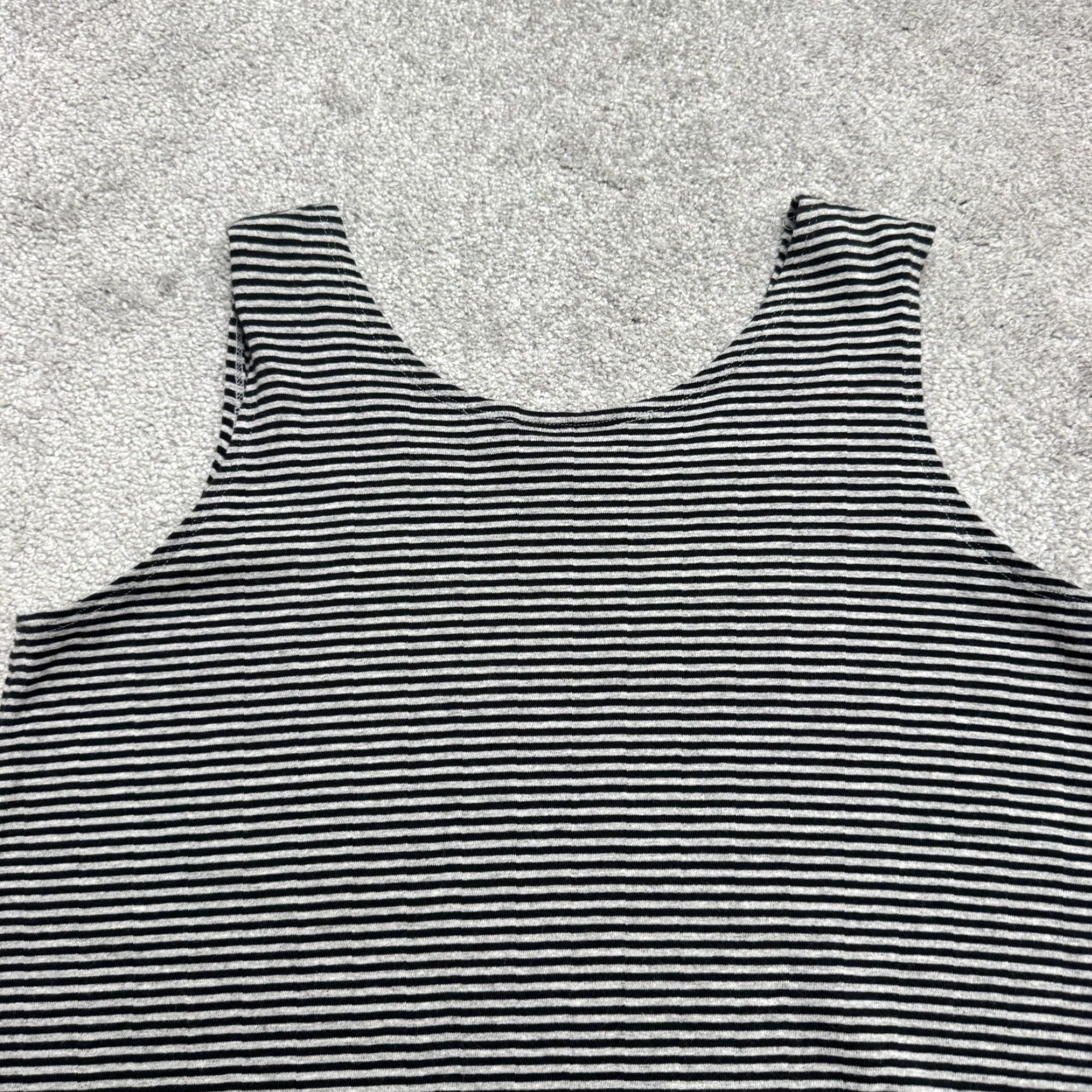 Vintage VINTAGE Peggy Martin Cotton Striped Tank Top Womens 3 Black White Striped Tank Top Cropped Sleeveless 90s Theme Boys? Size XS / US 0-2 / IT 36-38 - 3 Thumbnail