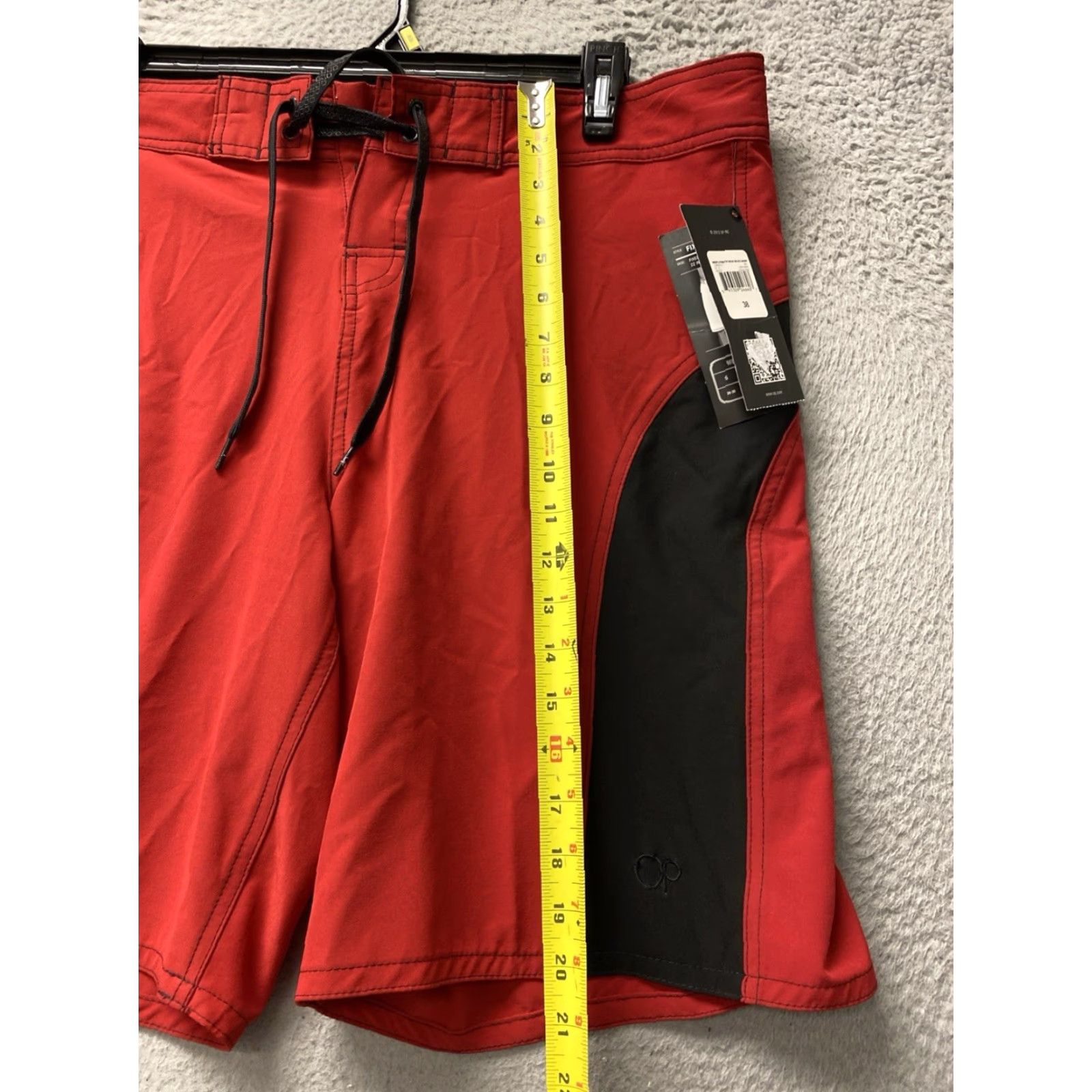 Swims OP Flex 4 Way Stretch Board Swim Surf Cargo Pocket Black Trunks/Shorts 38 Size US 38 / EU 54 - 6 Thumbnail