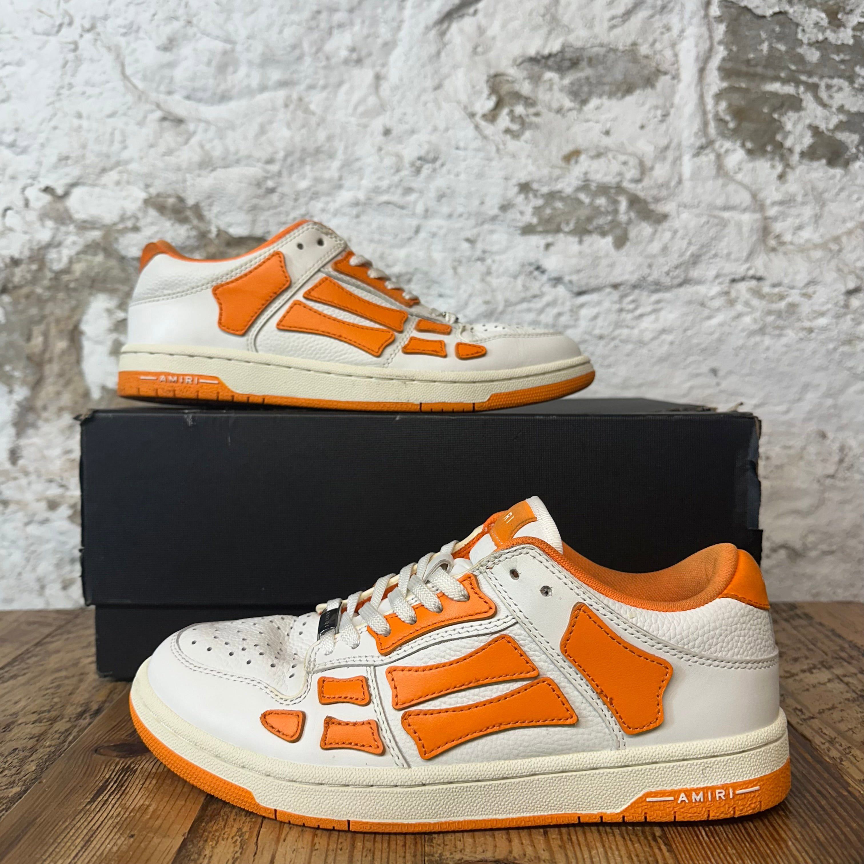 Amiri Amiri Orange Skeleton White Cream Sneaker Sz 7 (40) Size US 7 / EU 40 - 1 Thumbnail