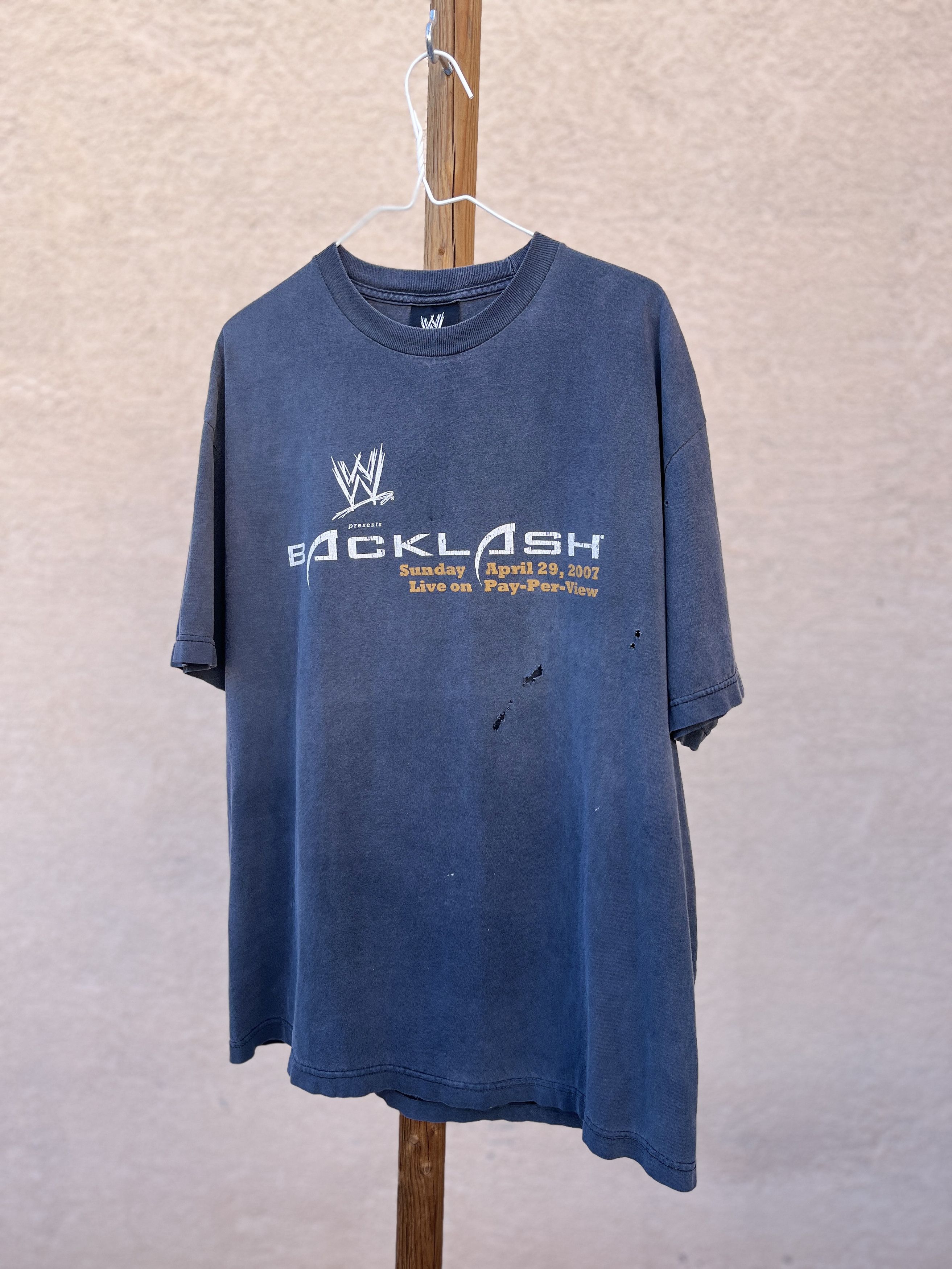 Vintage × WWE × WWF Vintage Y2K WWE Backlash Pay Per View Promo Rare Fade Size US XL / EU 56 / 4 - 1 Thumbnail