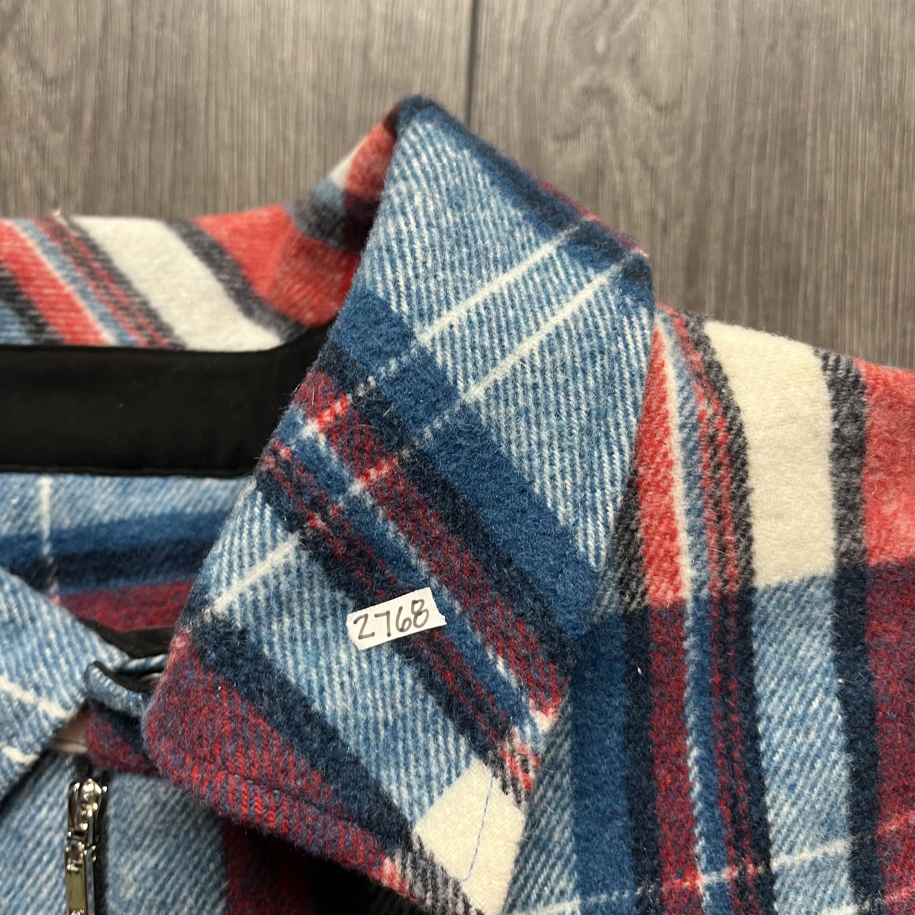 WE11DONE We11done Wool Plaid Print Quarter Zip Jacket Medium Size US M / EU 48-50 / 2 - 15 Thumbnail