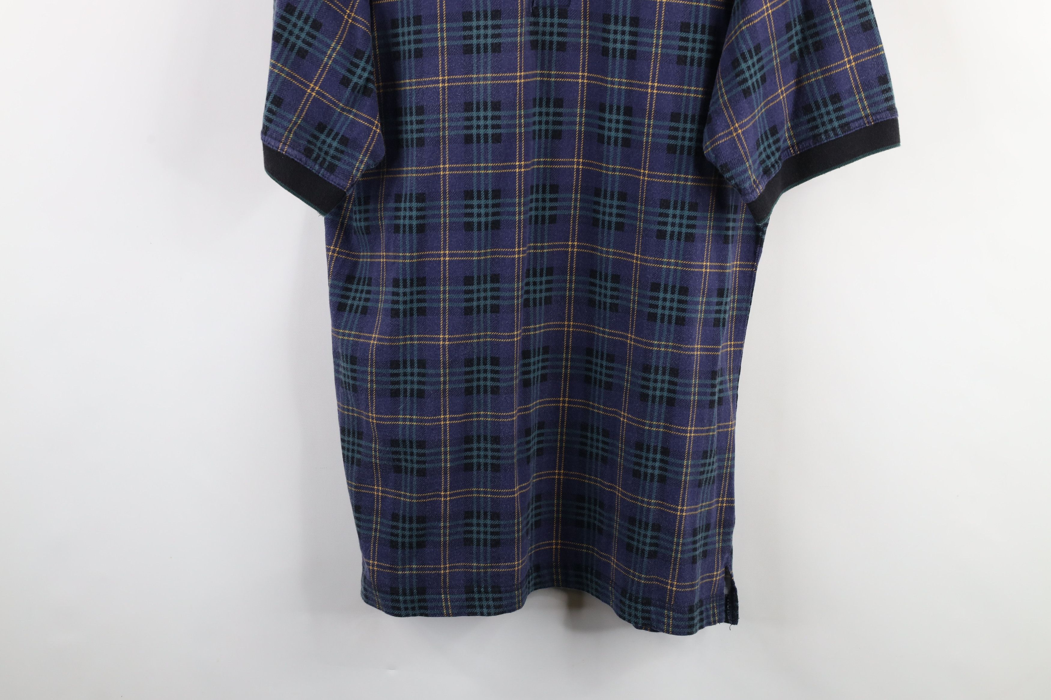 Vintage Vintage 90s Streetwear Checkered Knit Collared Polo Shirt Size US L / EU 52-54 / 3 - 3 Thumbnail