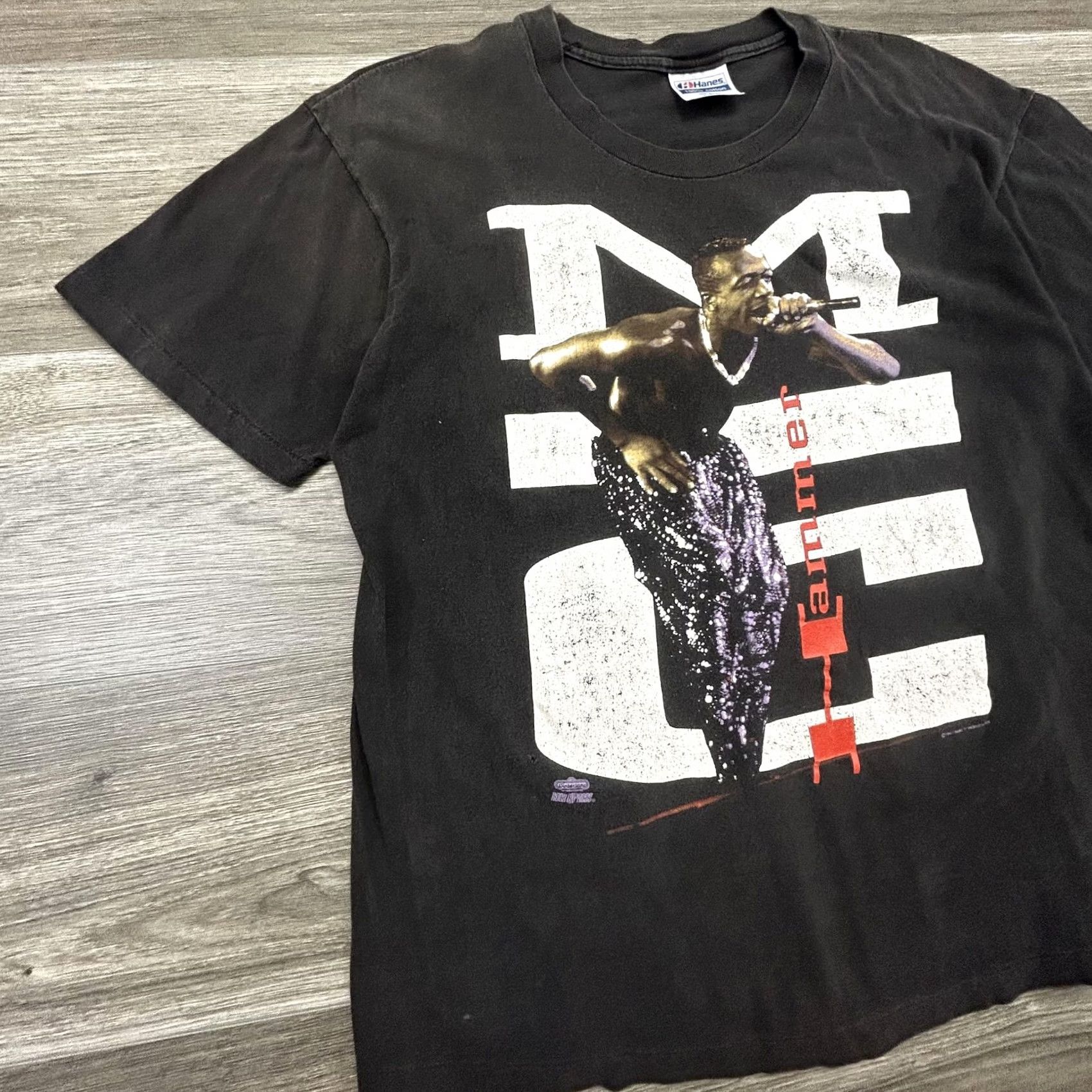 Hanes VINTAGE MC Hammer Shirt Mens Large Black 1991 90s Hip Hop Graphic T-Shirt Hanes Crew Neck Short Sleeve Cotton USA Mens Size US L / EU 52-54 / 3 - 3 Thumbnail