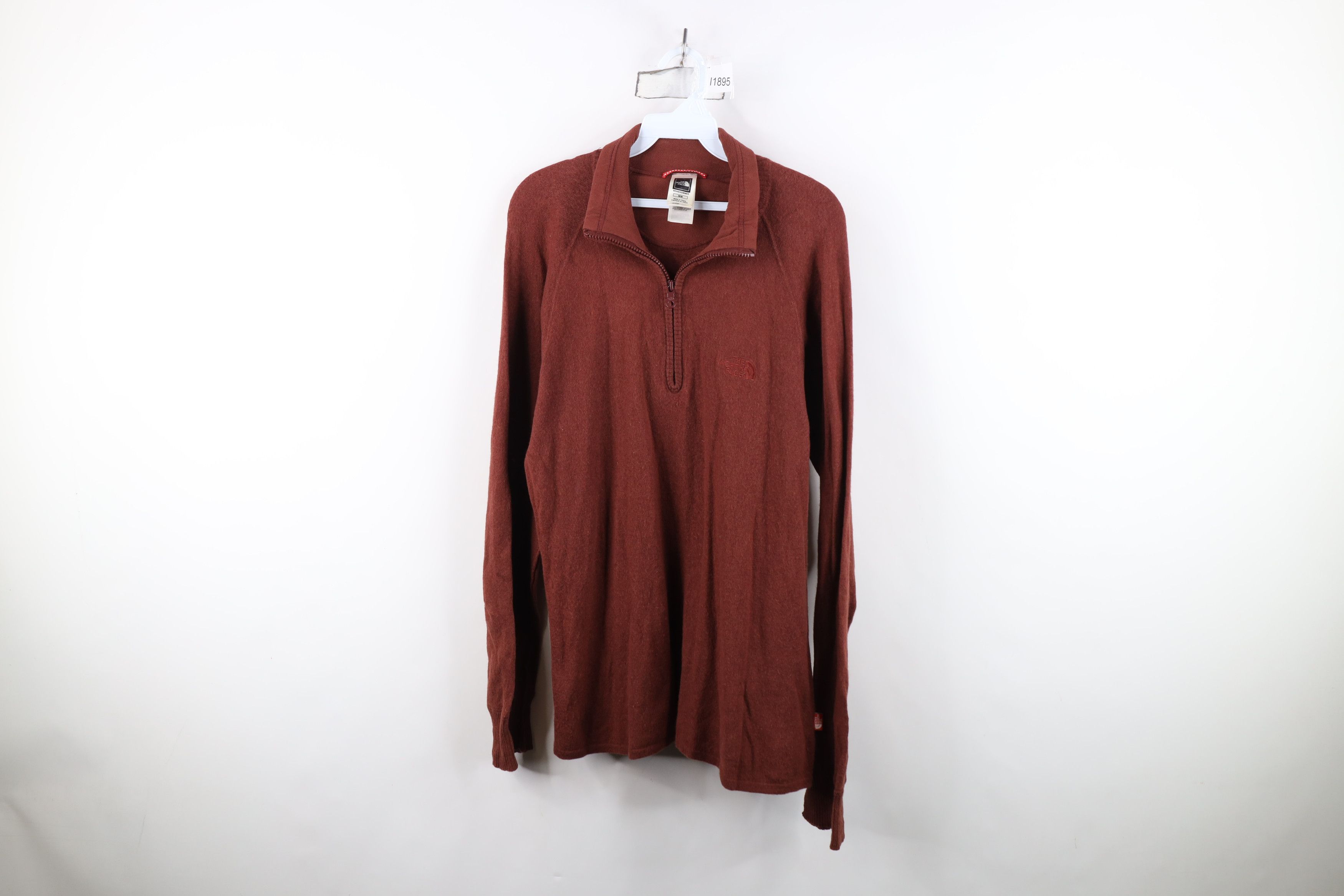The North Face Vintage The North Face Wool Blend Knit Half Zip Sweater Red Size US M / EU 48-50 / 2 - 1 Thumbnail