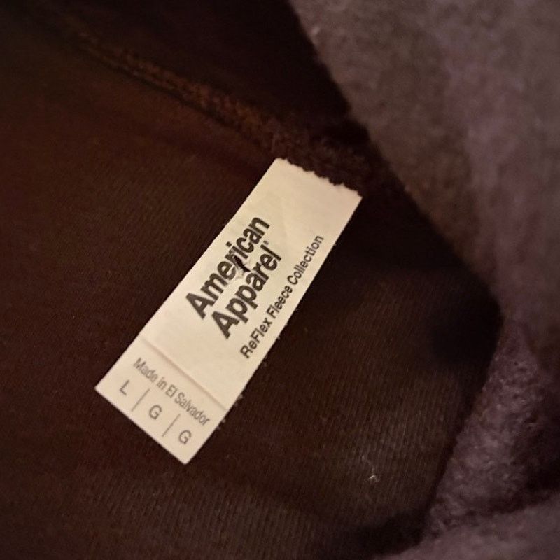American Apparel American Apparel Black Vinyl Graphic Fleece Hoodie Size US L / EU 52-54 / 3 - 3 Thumbnail