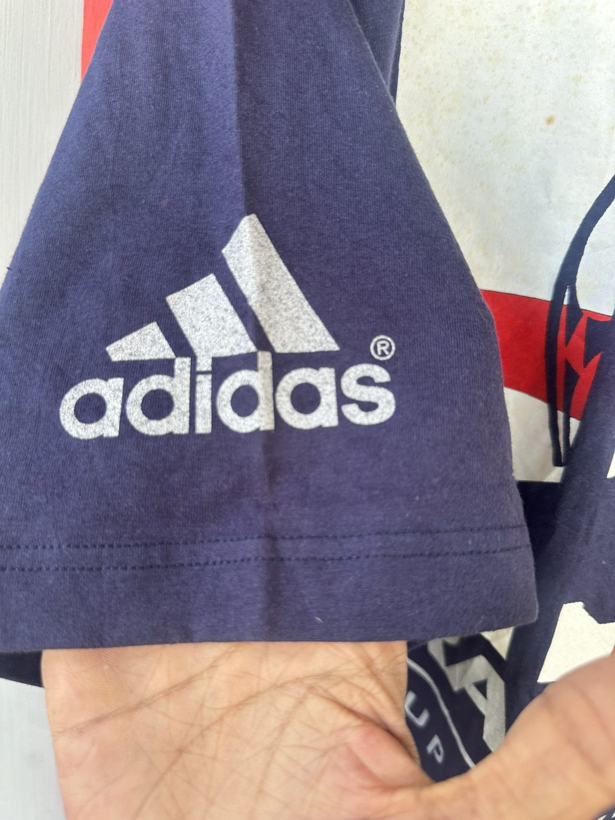 Adidas Vintage France 1998 World Cup Deadstock Tee Size US L / EU 52-54 / 3 - 4 Thumbnail