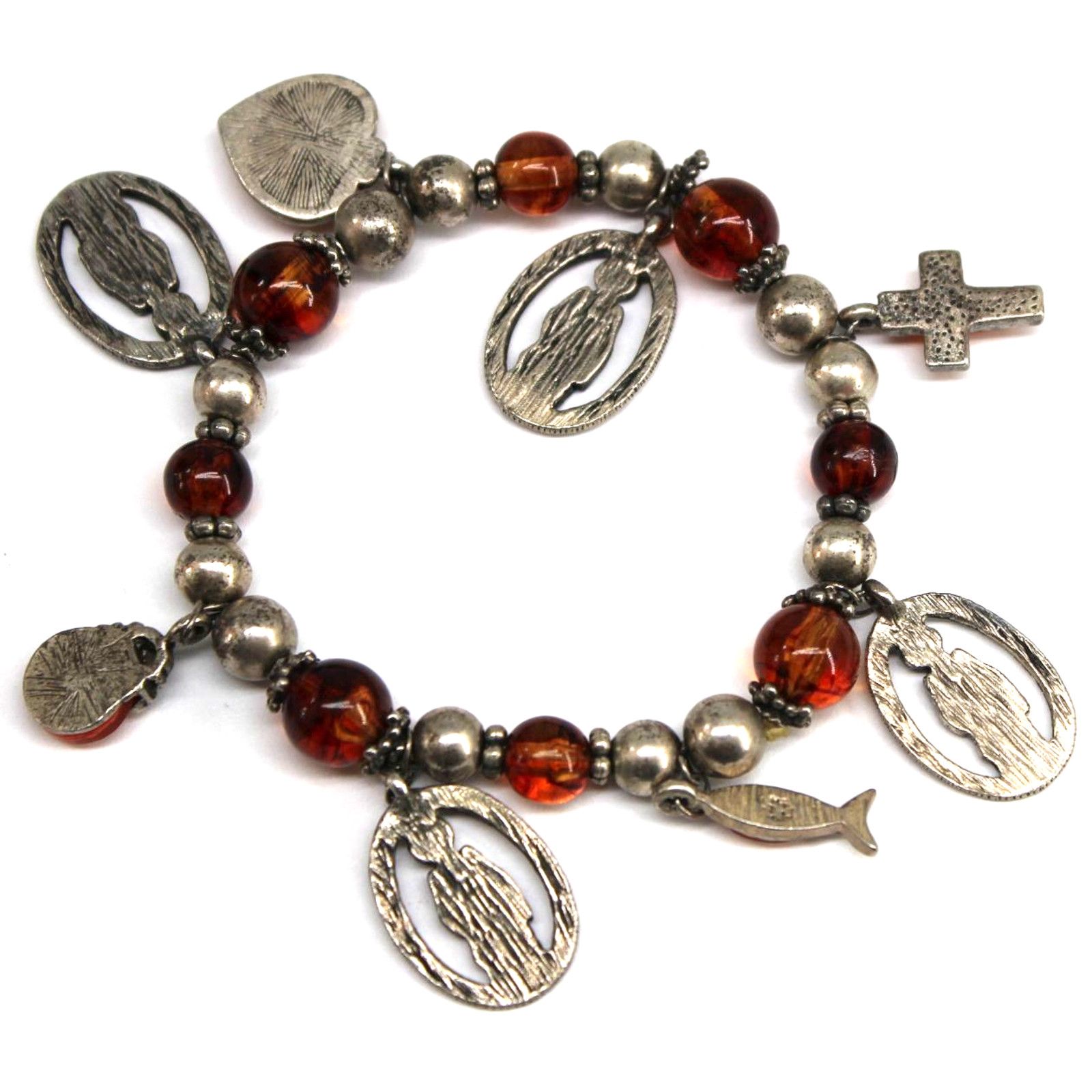 Other Vintage St. Joseph Catholic Bracelet • Stretch Size ONE SIZE - 3 Thumbnail
