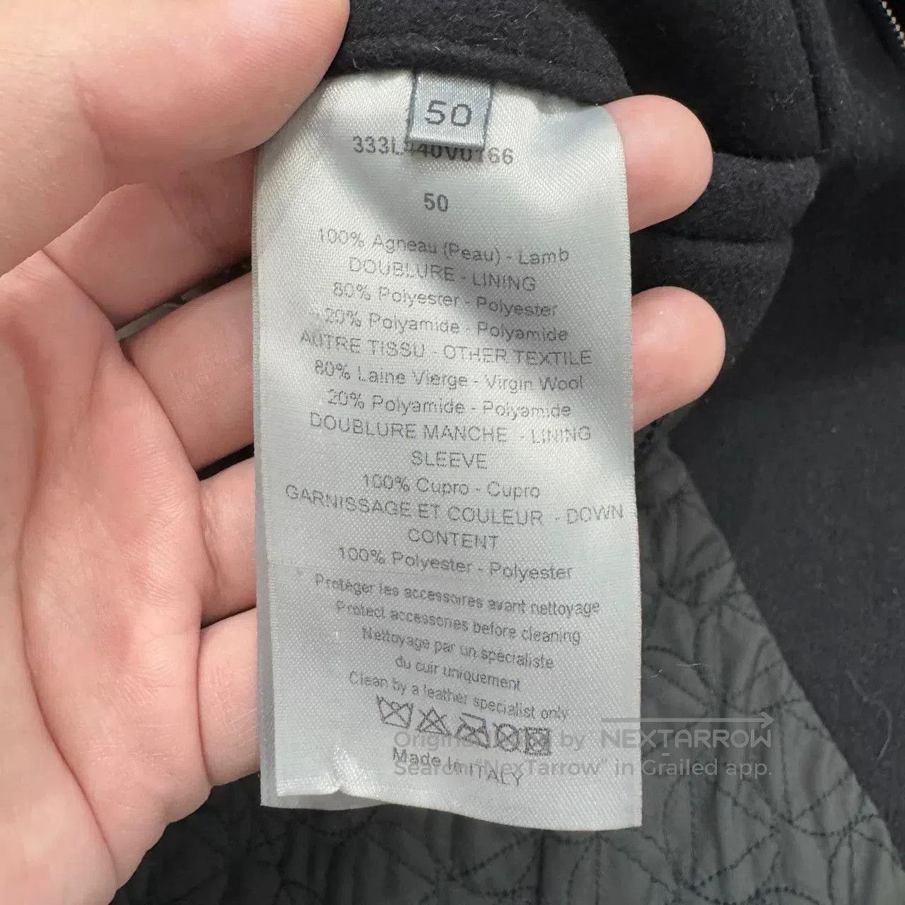 Dior Dior Lambskin Jacket with Polyester Wool Blend. Size US L / EU 52-54 / 3 - 5 Thumbnail