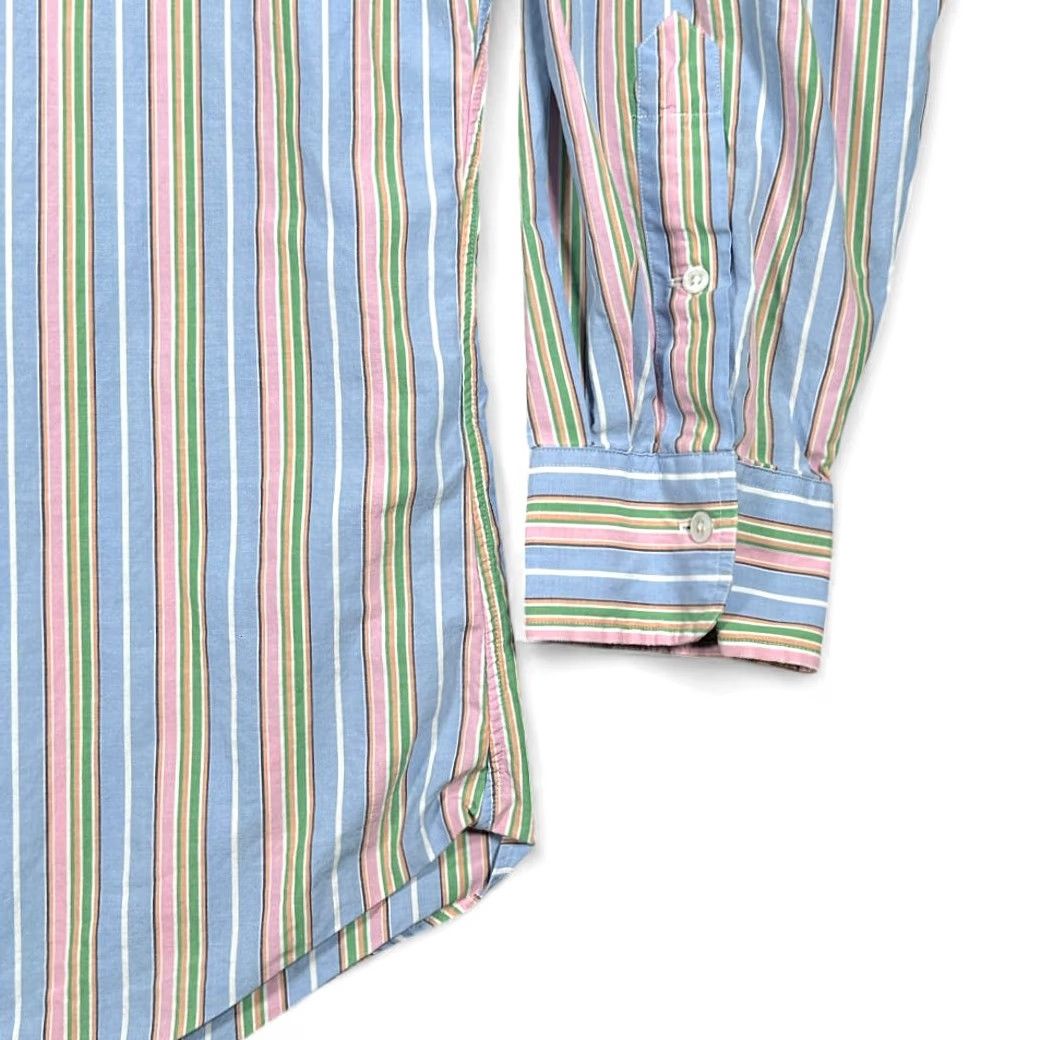 Polo Ralph Lauren VINTAGE Polo Ralph Lauren Shirt Adult 2XL Blue Pastel Rainbow Striped 90s Polo by Ralph Lauren Shirt Mens 2XL Blue Pastel Rainbow Striped 90s Size US XXL / EU 58 / 5 - 5 Thumbnail
