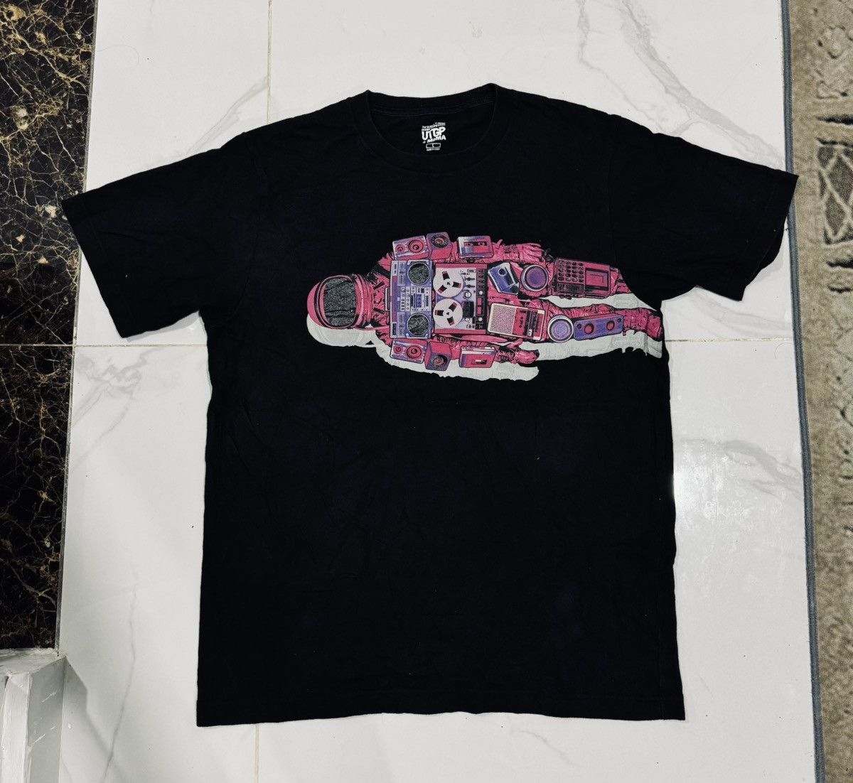 image of Ut X Moma - Music Spaceman in Black, Men's (Size Large)