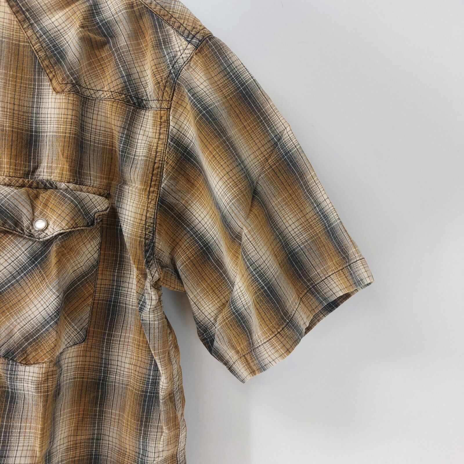 U.S. Expedition US Expedition 100% Cotton Mens Pearl Snap Shirt S Plaid Size US S / EU 44-46 / 1 - 5 Thumbnail