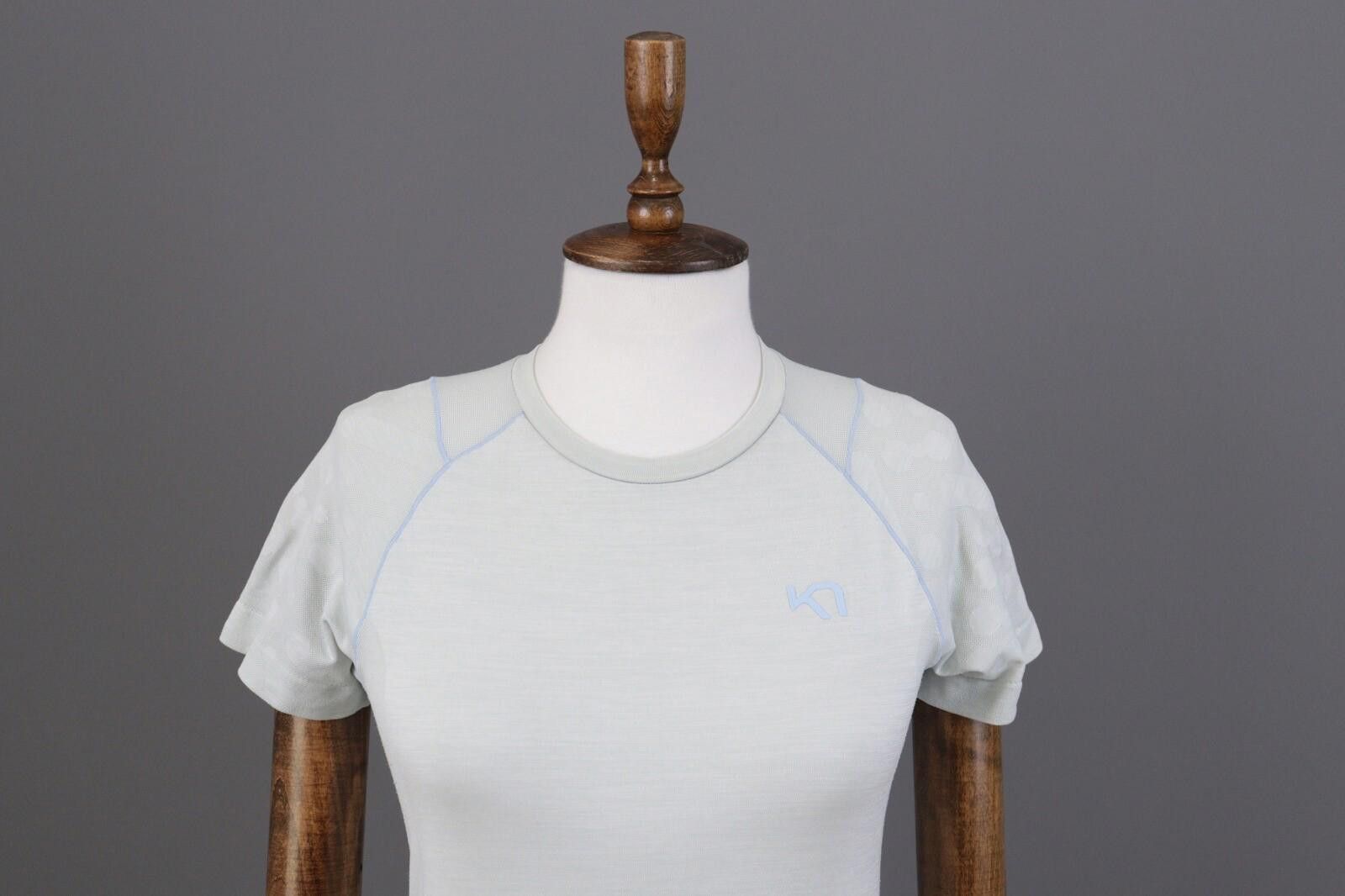 Designer Kari Traa Gray Short Sleeve Top Shirt Base Layer Size XS / S Size S / US 4 / IT 40 - 2 Thumbnail