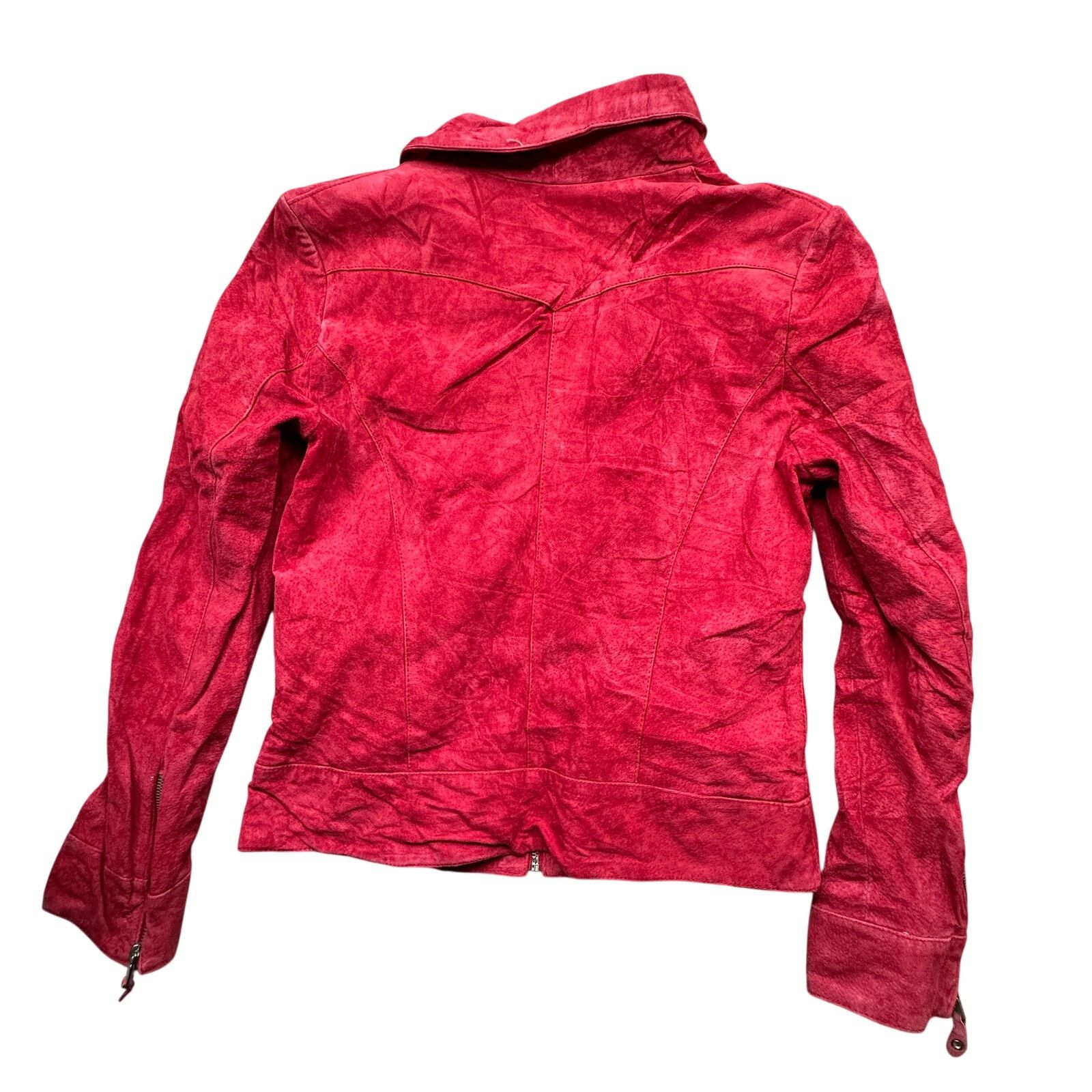 Other Pamela McCoy Suede Leather Motorcycle Jacket Womens Small Size S / US 4 / IT 40 - 2 Thumbnail