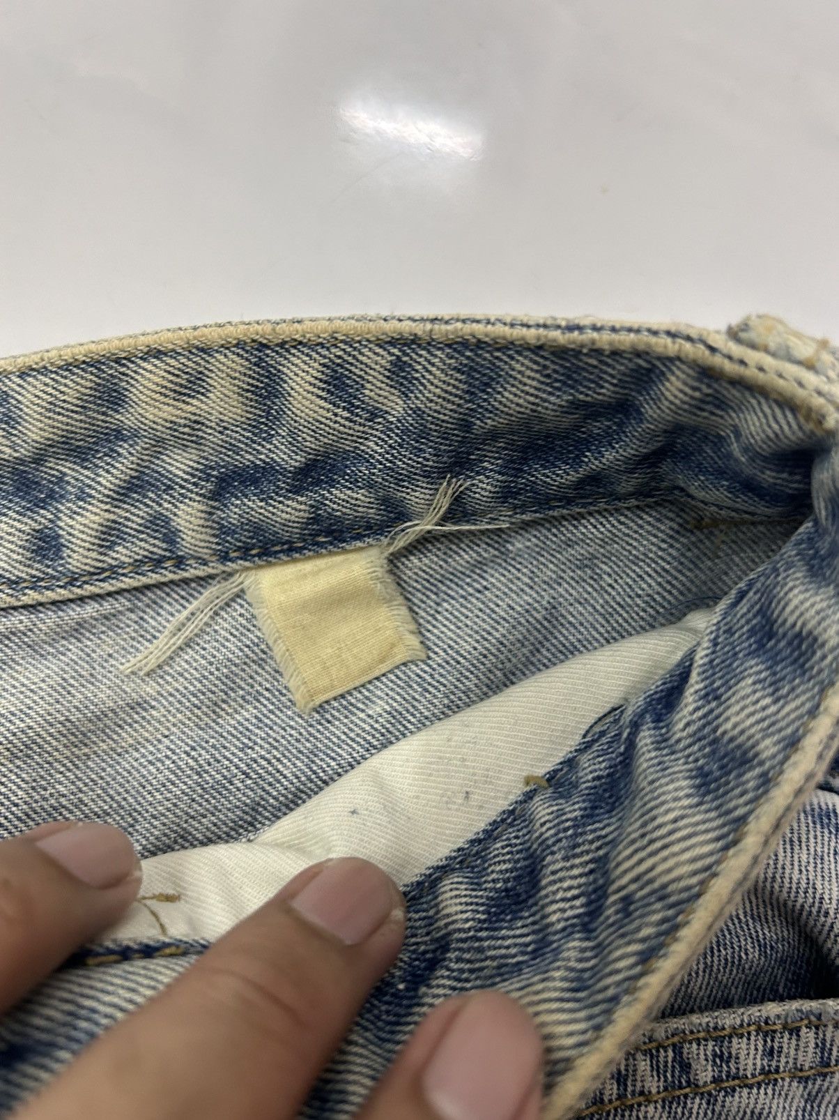 Japanese Brand × Vintage 💥Vintage Japanese Denim Mud Wash Ripped Jeans Size US 27 - 21 Thumbnail