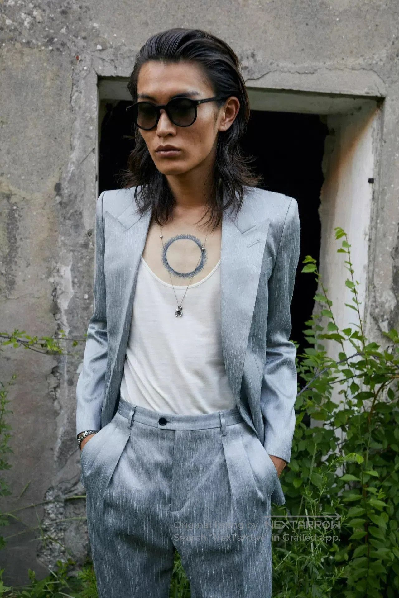 Saint Laurent Paris Gray Single-Breasted Blazer. Size US M / EU 48-50 / 2 - 6 Thumbnail