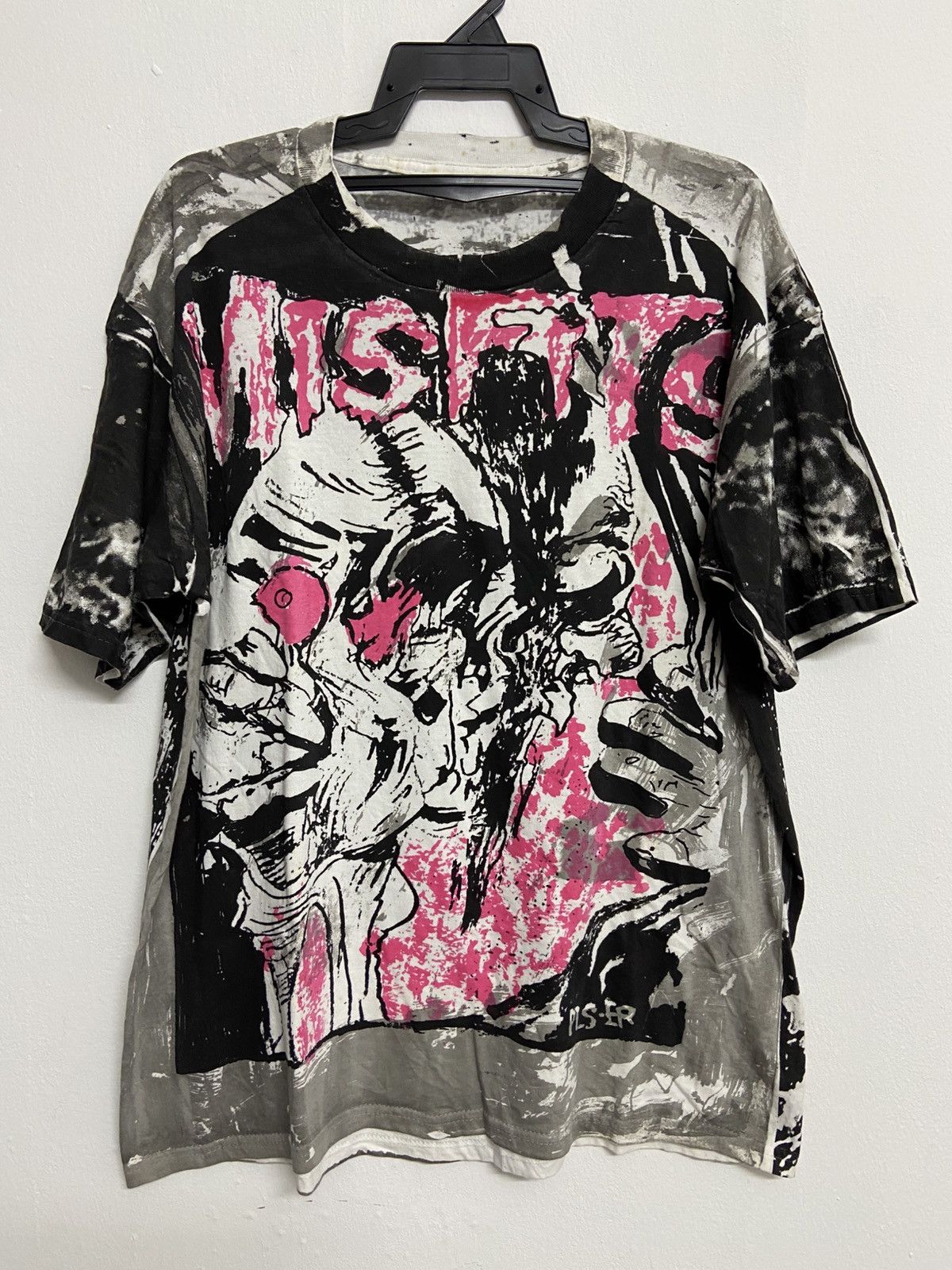 Band Tees × Misfits × Vintage Vintage Misfits T-Shirt Size US XL / EU 56 / 4 - 1 Thumbnail
