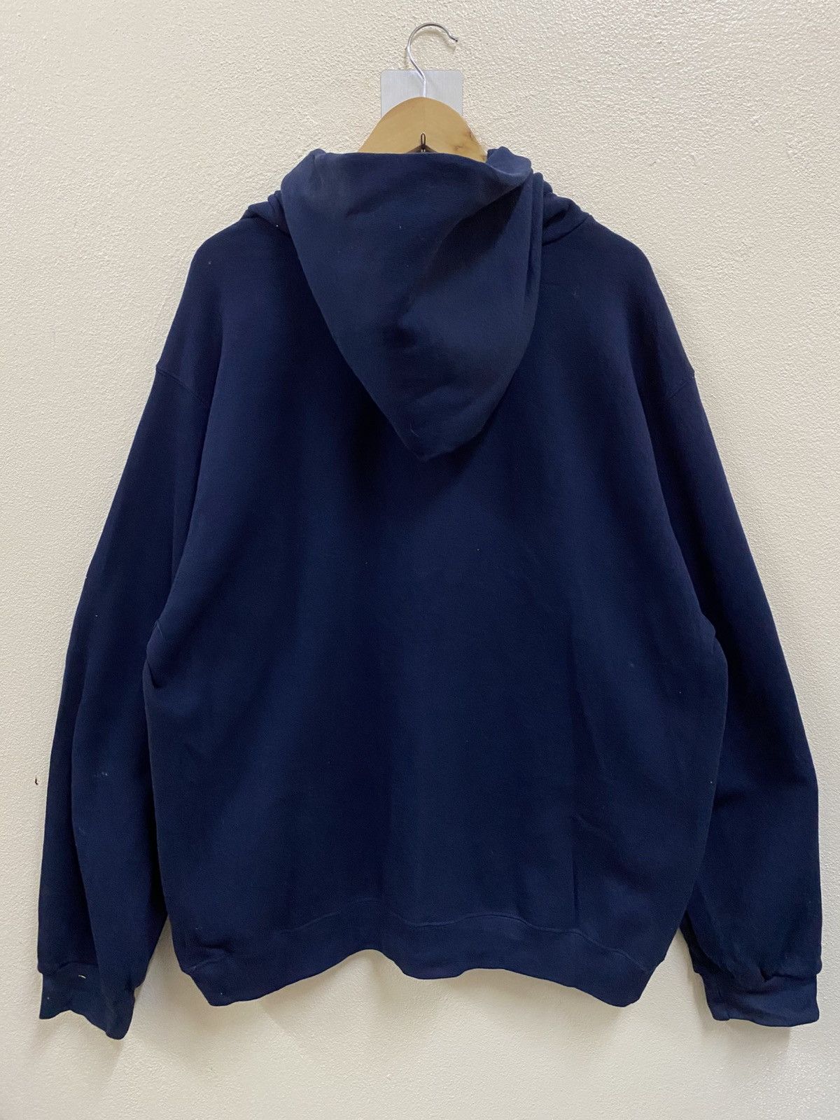 Nike Vintage 90s Nike Hoodie Center Navy Blue Size US L / EU 52-54 / 3 - 2 Thumbnail