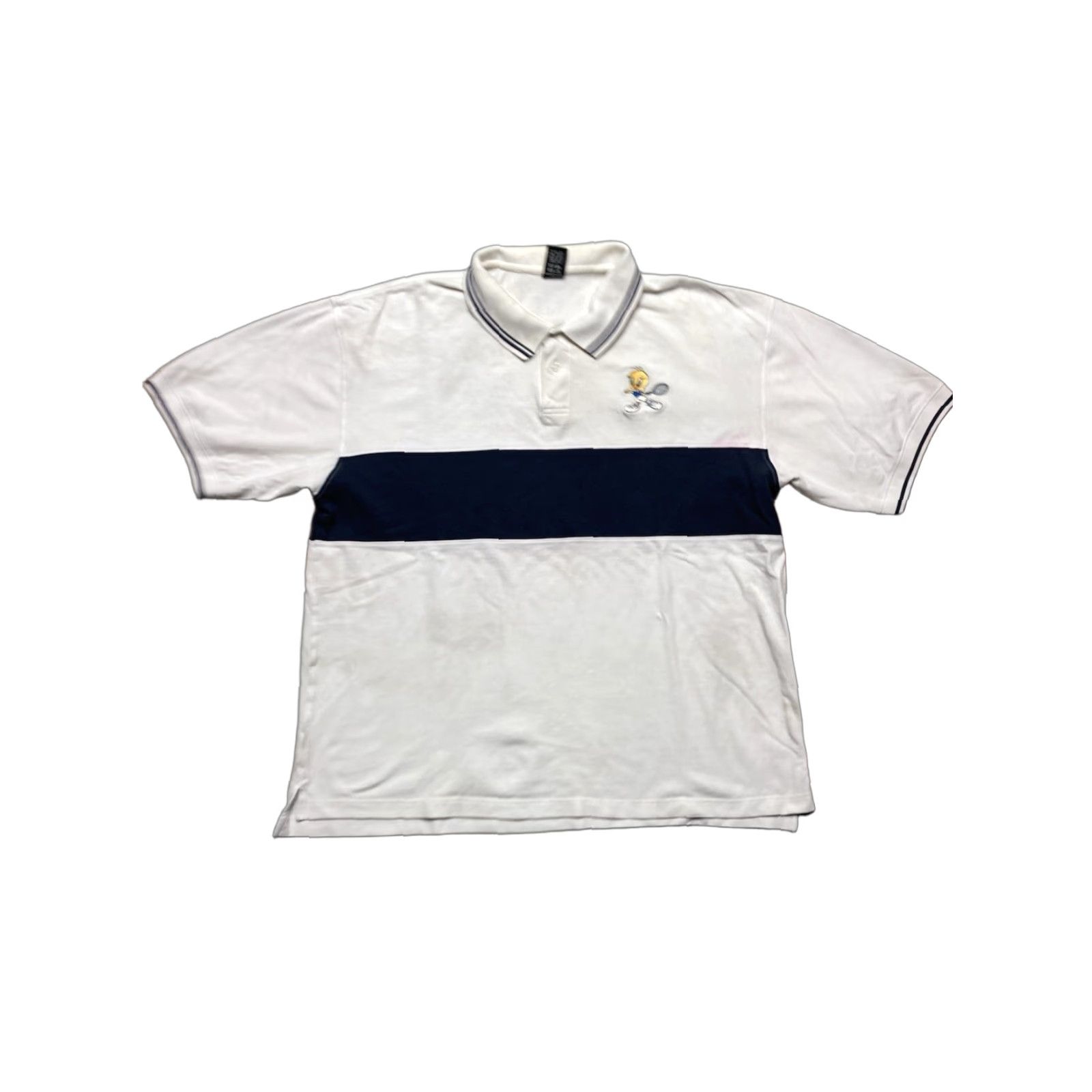 Vintage VINTAGE Tweety Bird Looney Tunes Polo Shirt XL White Short Sleeve Men Embroidered 90s 2000s Size US XL / EU 56 / 4 - 1 Thumbnail
