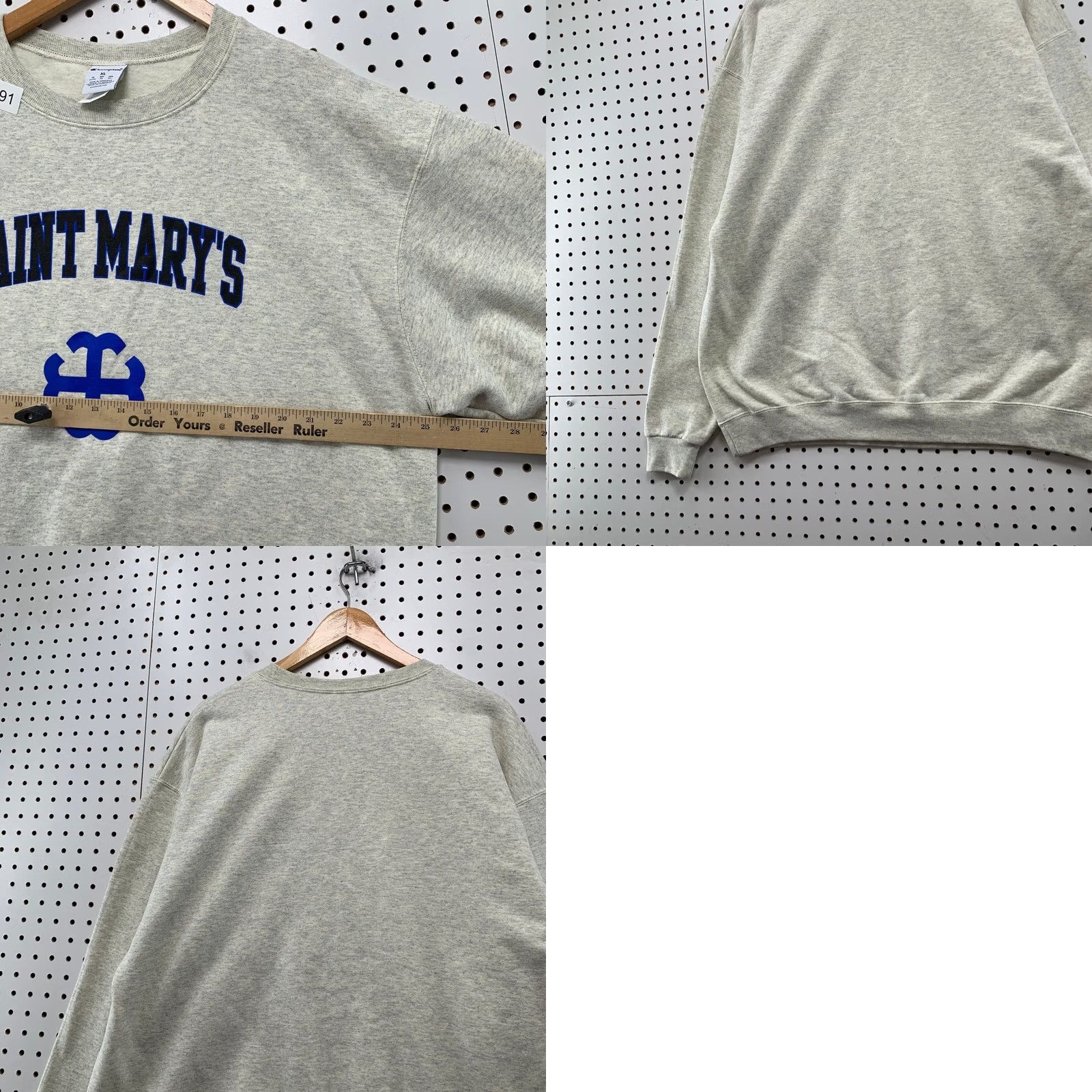 Champion Champion Saint Mary's Sweatshirt Mens XL Gray Fleece Crewneck Pullover Size US XL / EU 56 / 4 - 9 Thumbnail