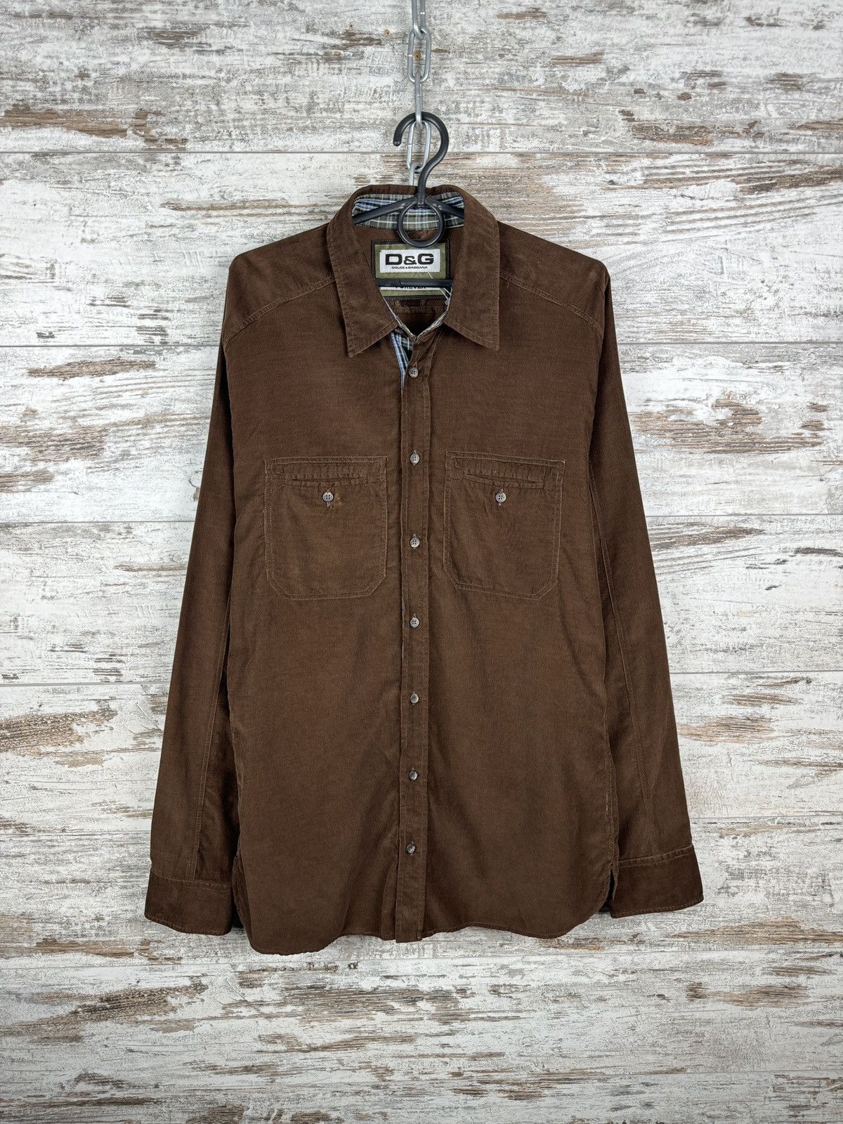 Dolce & Gabbana Vintage Dolce & Gabbana Shirts Button Up velvet corduroy y2k Size US M / EU 48-50 / 2 - 1 Thumbnail