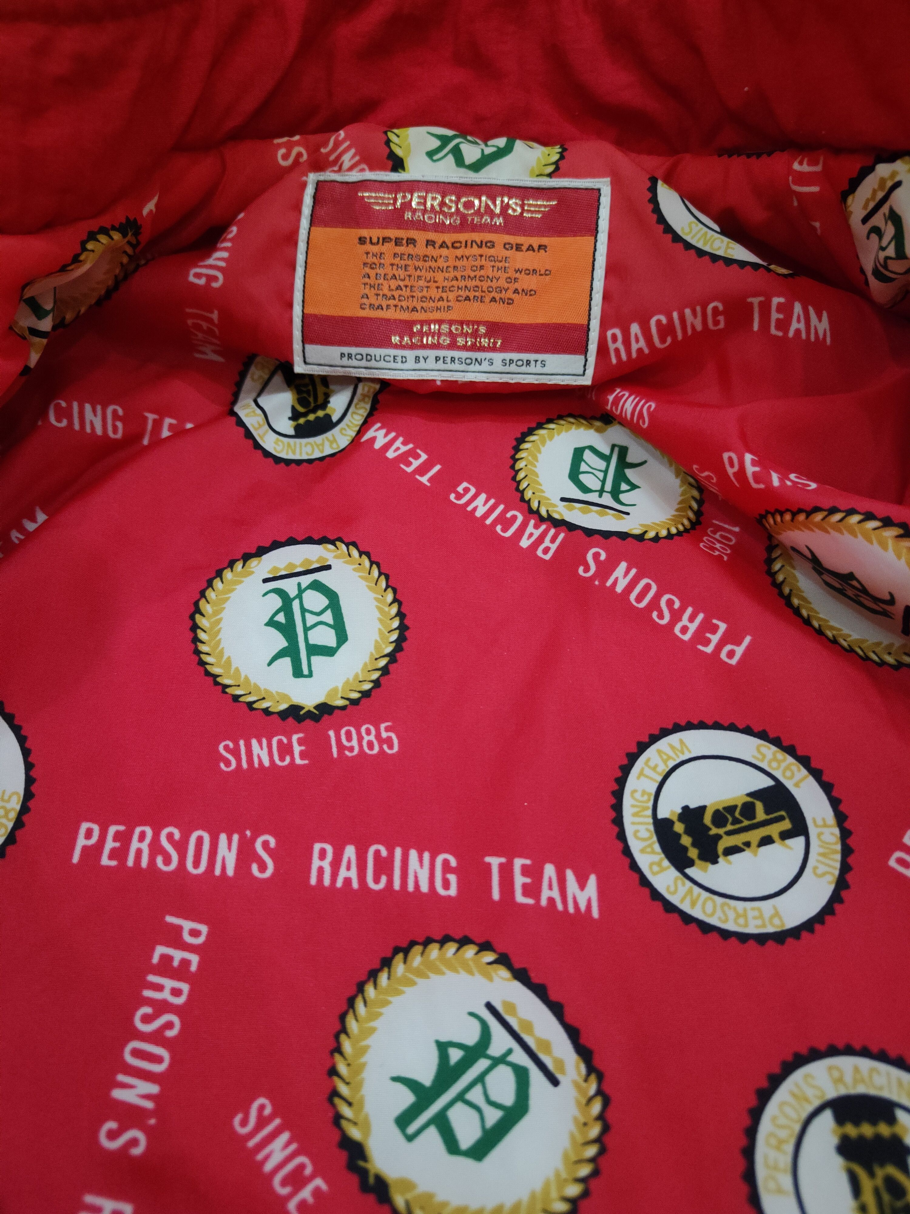 PERSON'S × Vintage Person's Racing Team Down Jacket Size US L / EU 52-54 / 3 - 5 Thumbnail