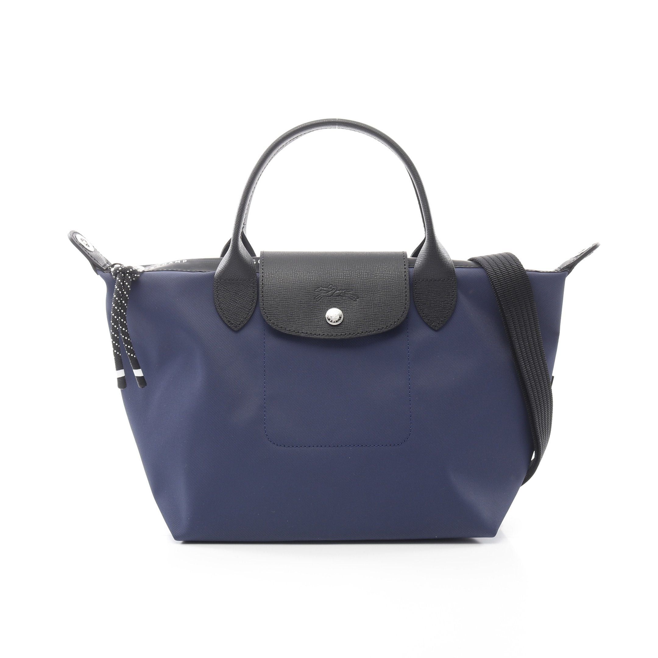 Longchamp Longchamp Le Preage Energy S Handbag Tote Bag Canvas Leather Navy Black Size ONE SIZE - 1 Thumbnail