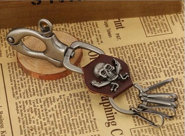 Vintage Heavy Skeleton Waist Biker Wallet Key Chain Size ONE SIZE - 3 Thumbnail