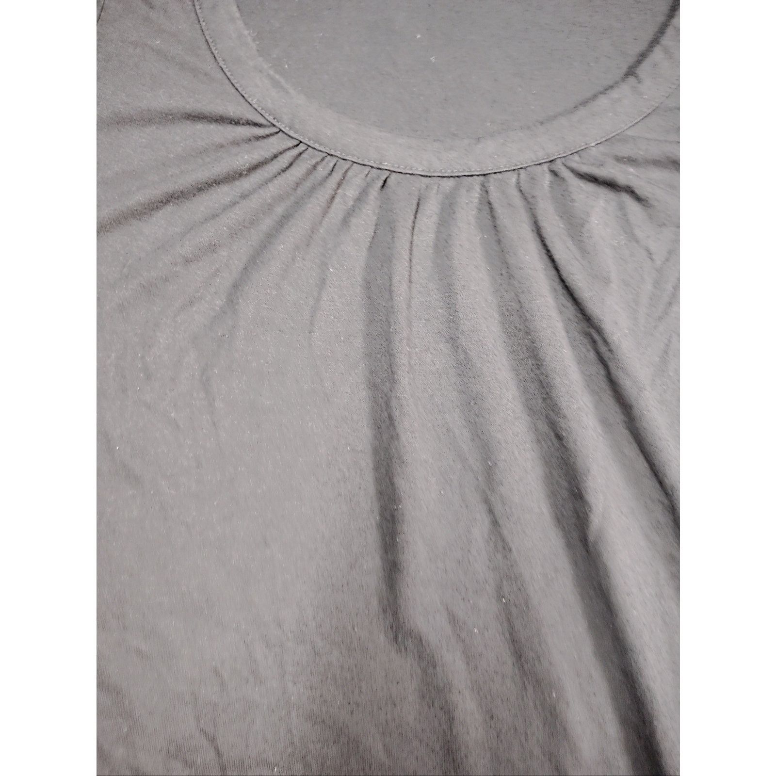 Forever 21 Forever 21 Black Scoop Neck Short Sleeve Top Size S / US 4 / IT 40 - 4 Thumbnail