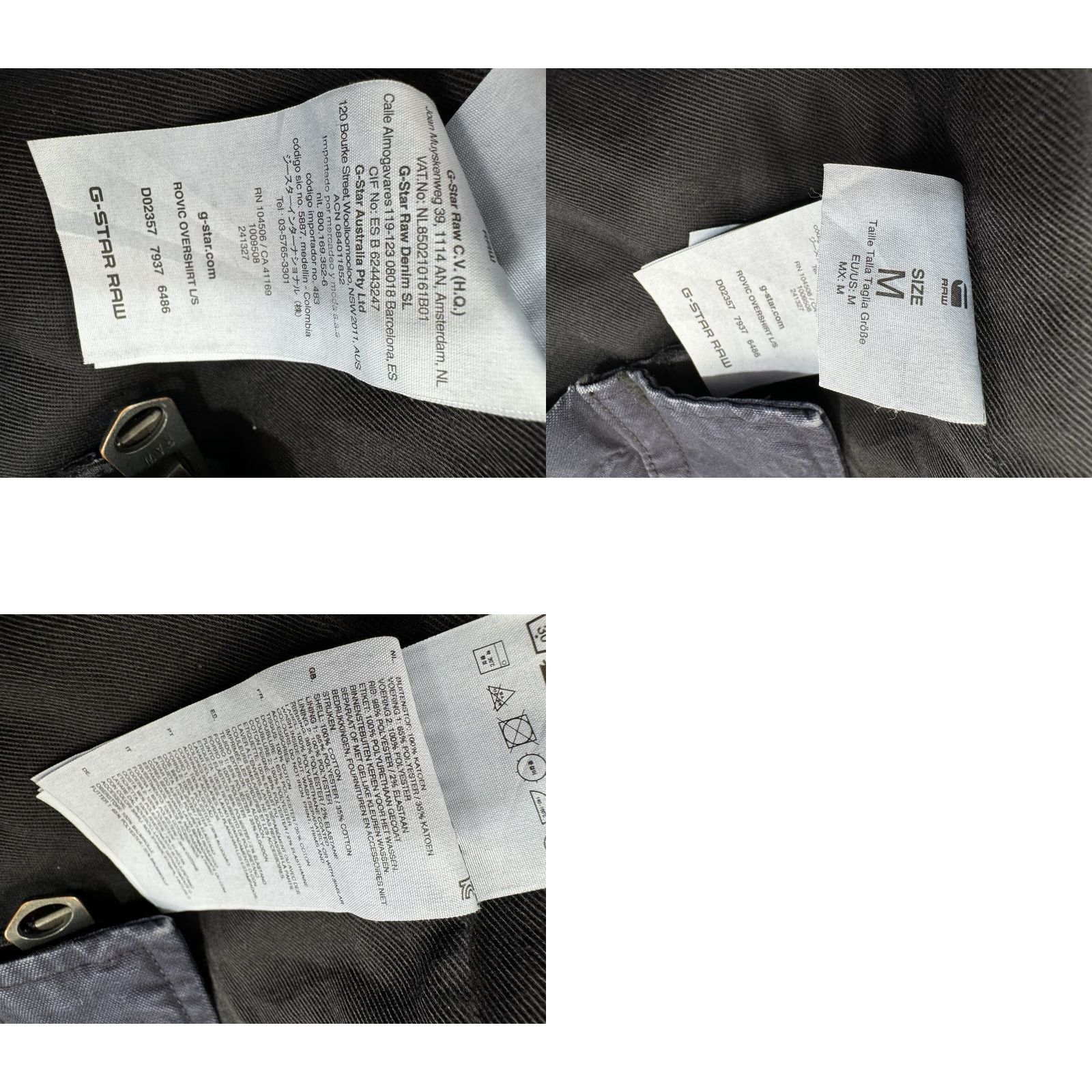 G-Star G STAR RAW - Full Zip ROVIC - MILITARY Mens M Jacket Shirt Size US M / EU 48-50 / 2 - 8 Thumbnail