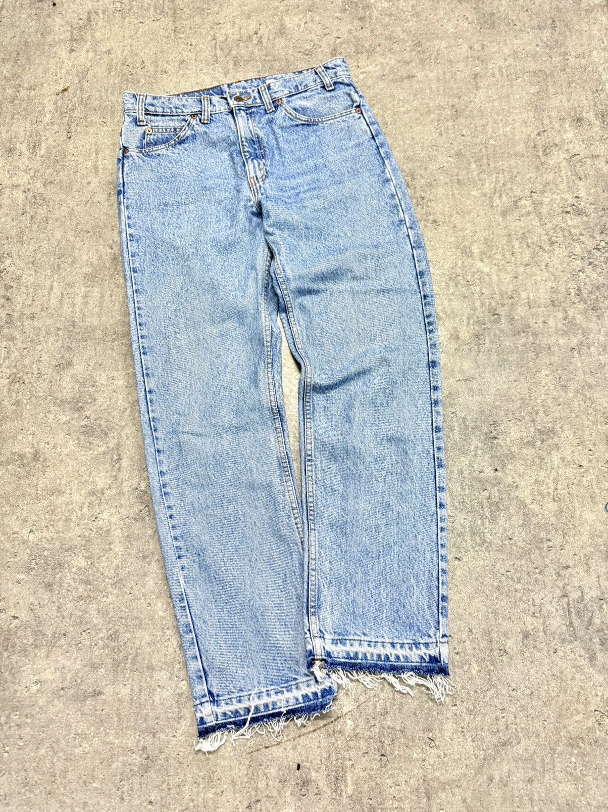 Levi's 90s Levi's 505 Denim Jeans Vintage Orange Tab Size US 32 / EU 48 - 3 Thumbnail