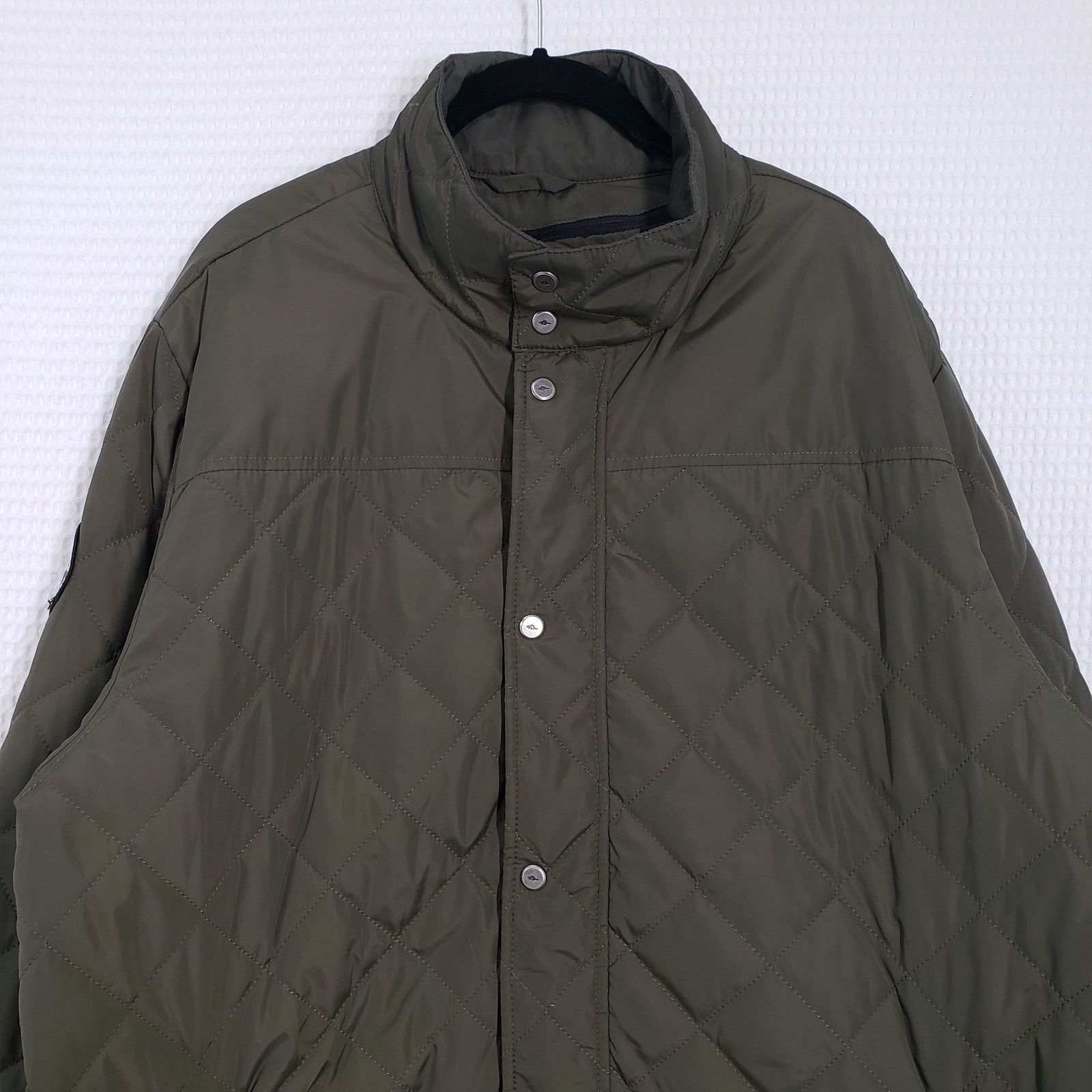 Roots Roots 73 Diamond Quilted Jacket Mens XL Olive Green Zip Size US XL / EU 56 / 4 - 12 Thumbnail