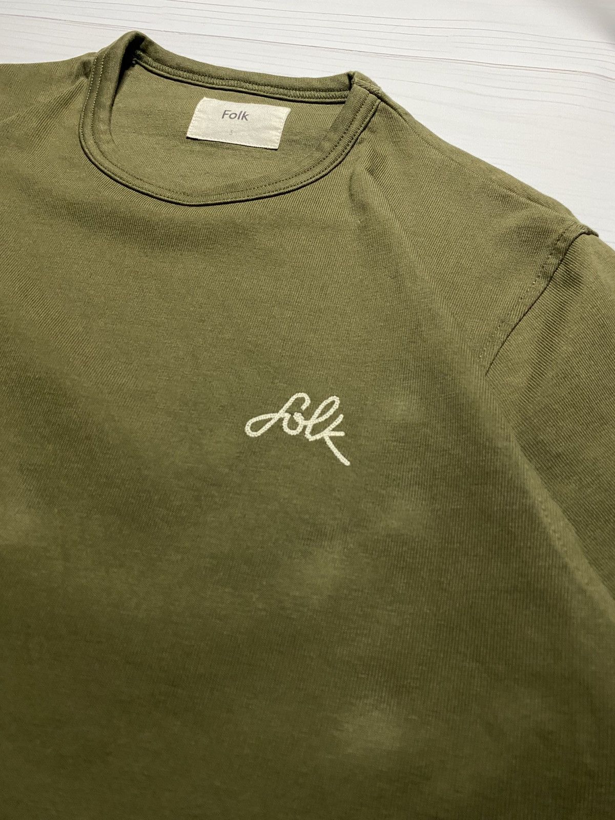 Designer × Folk Vintage Folk designer embroidered logo japanes y2k t shirt Size US L / EU 52-54 / 3 - 8 Thumbnail