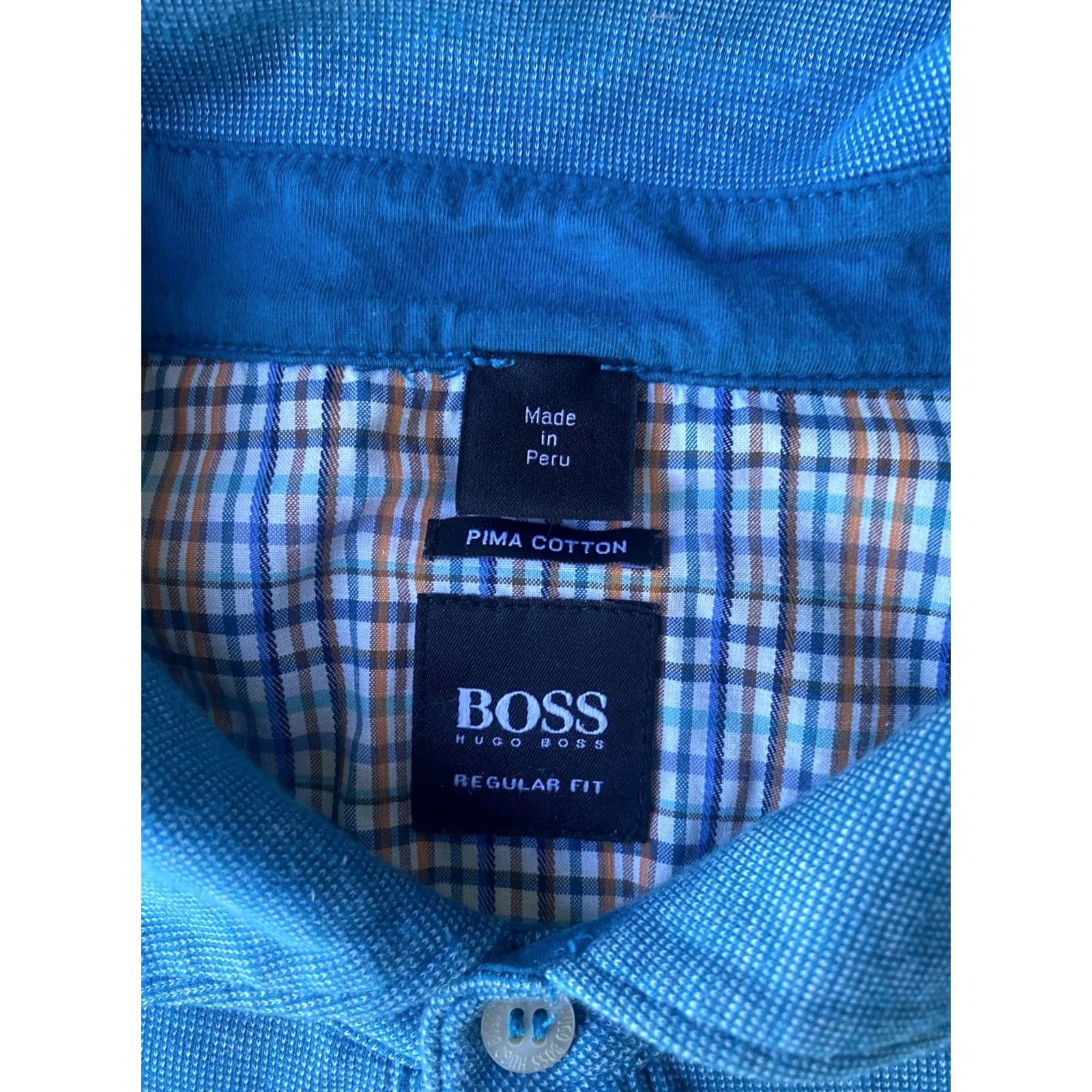 Hugo Boss VINTAGE? No — Hugo Boss Polo Shirt Men’s Blue Regular Fit Short Sleeve Golf XL Cotton Pima Breathable Easy Care Lightweight Solid Modern 90s Size US XL / EU 56 / 4 - 2 Thumbnail
