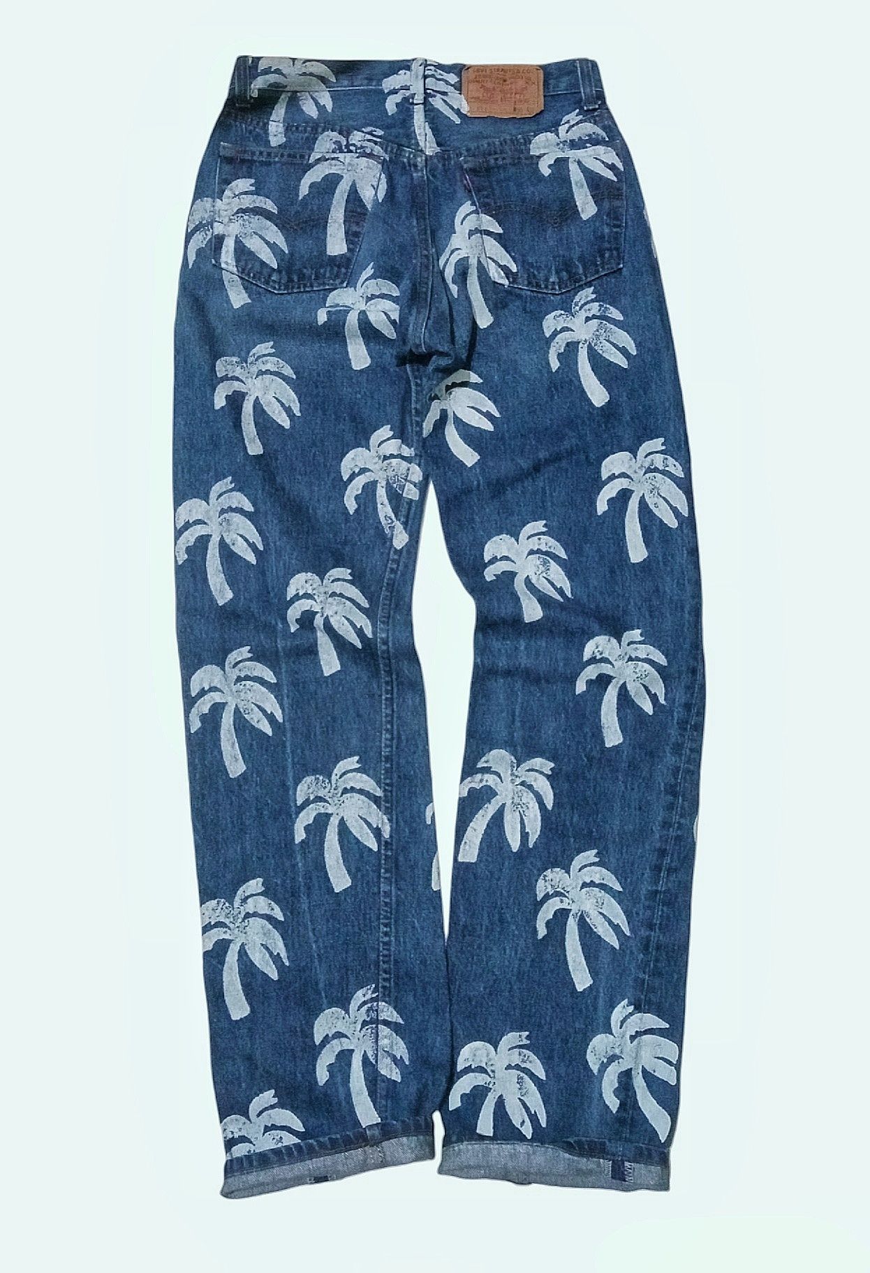 Levi's × Levi's Vintage Clothing Vintage 80s levis bombastic 💥rare design/coconut tree Size US 28 / EU 44 - 3 Thumbnail