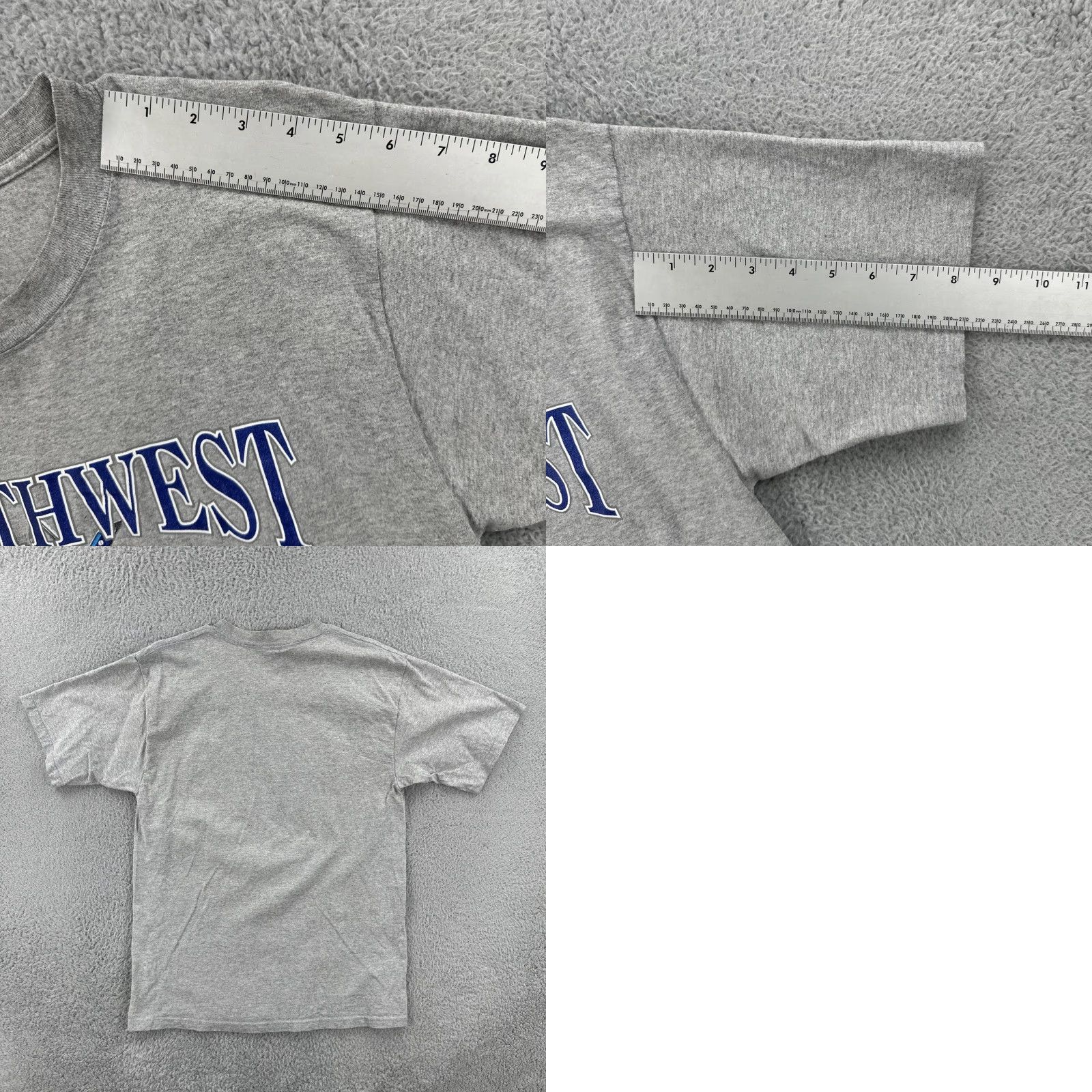 Vintage VINTAGE All Sport Shirt Gray 90s USA Climb The Northwest Mens L White? Size US L / EU 52-54 / 3 - 9 Thumbnail