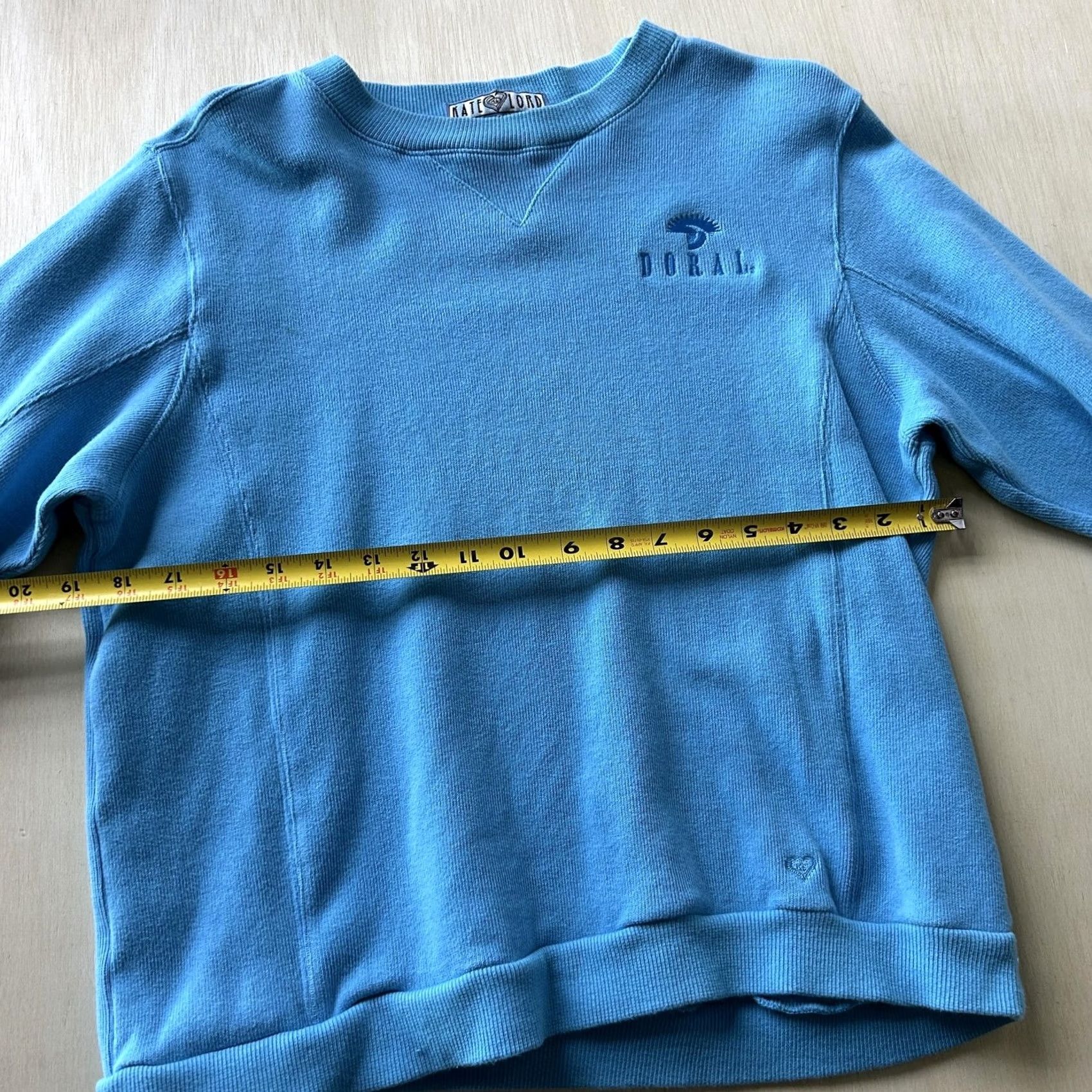 Vintage Kate Lord Sweatshirt Womens M Blue Doral Golf Logo Cotton Pullover Crewneck Size M / US 6-8 / IT 42-44 - 5 Thumbnail