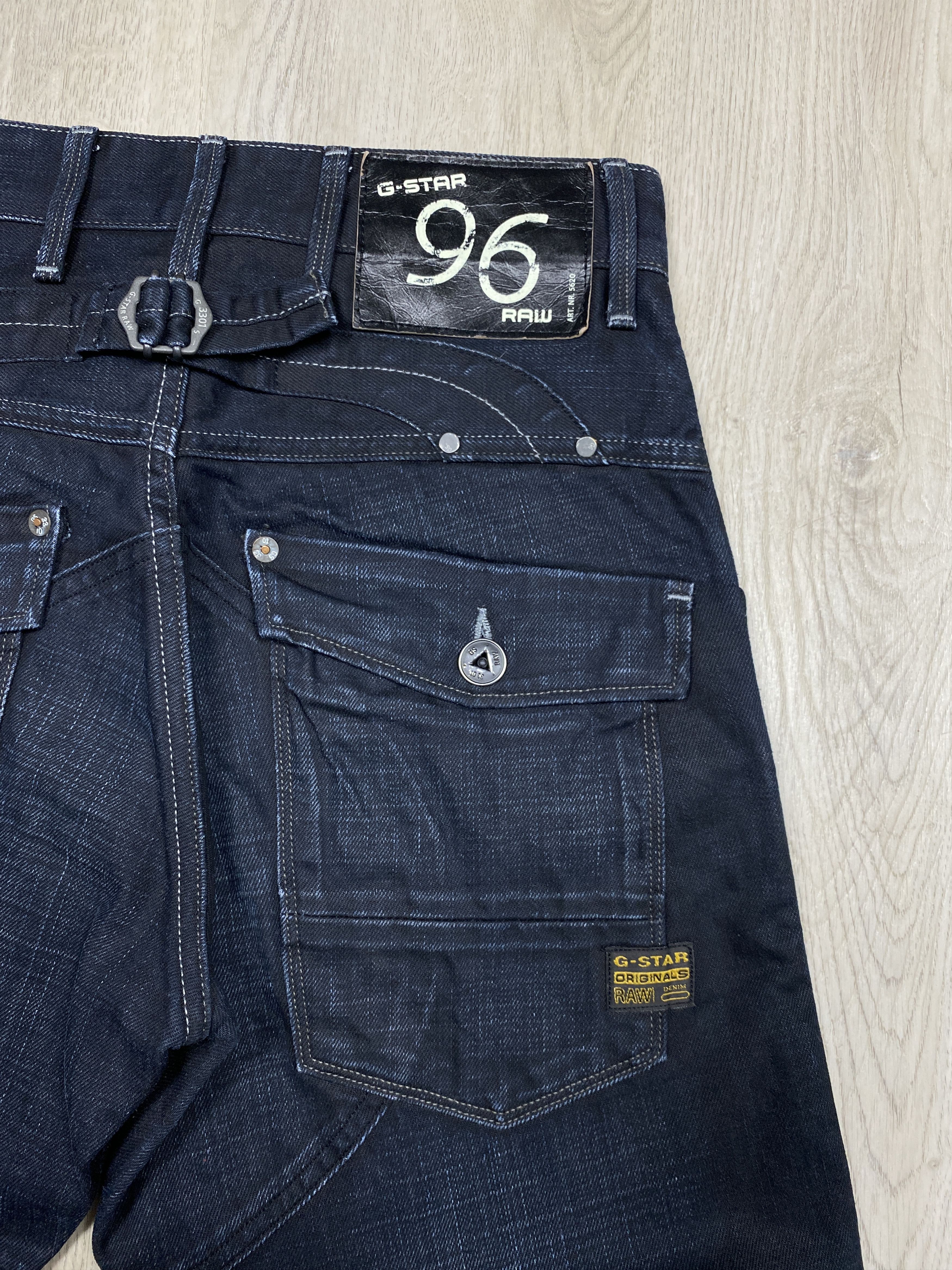 G-Star G Star Raw 5620 Vintage Denim Double Knee Pants Loose Jeans Size US 29 - 8 Thumbnail
