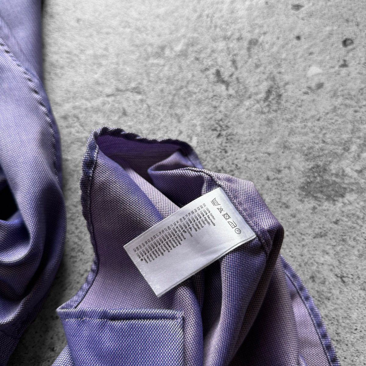 Eton Eton Purple Contemporary Fit Long Sleeve Button Up Shirt Size US M / EU 48-50 / 2 - 5 Thumbnail