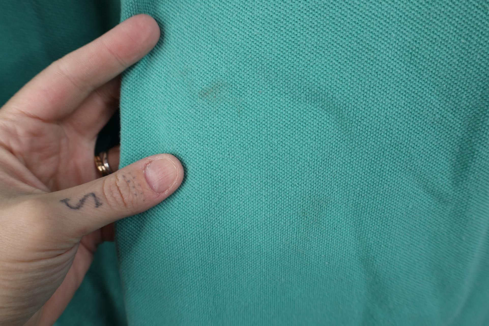 Polo Ralph Lauren Vintage 90s Ralph Lauren Pique Cotton Knit Golf Polo Teal Size US L / EU 52-54 / 3 - 14 Thumbnail