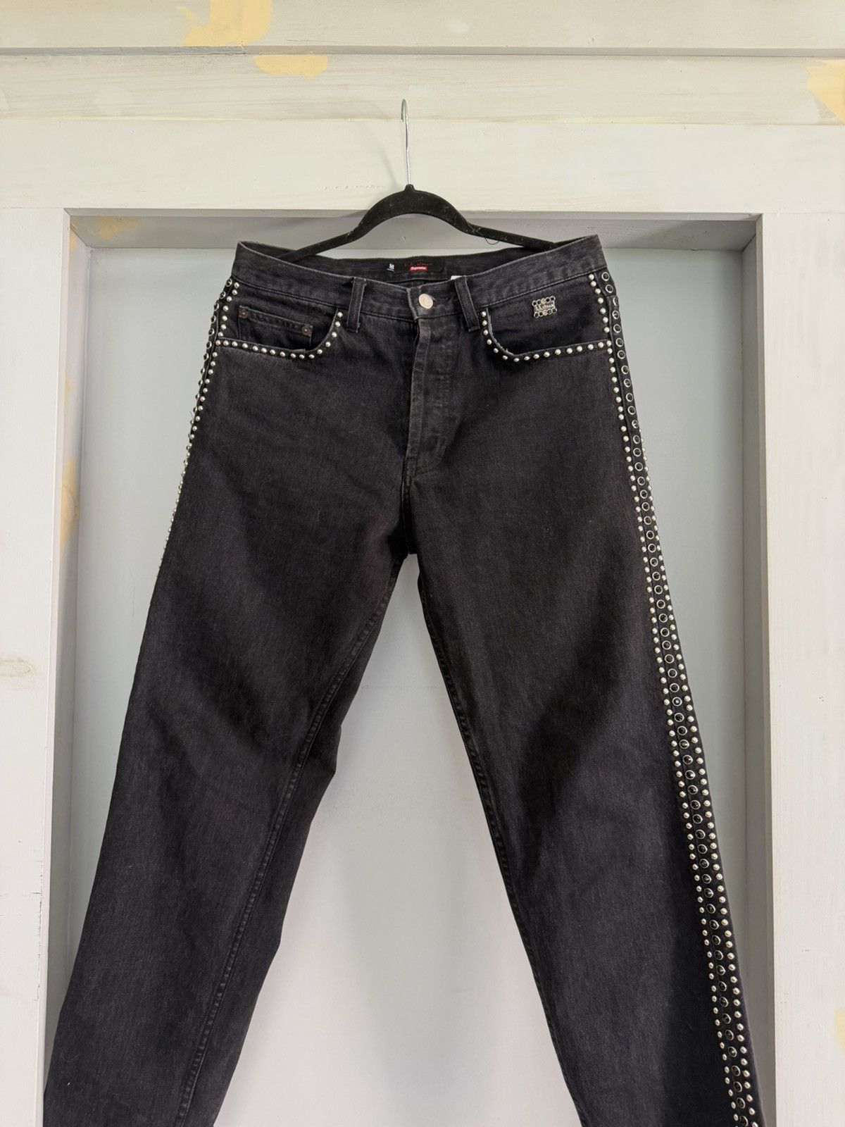 Supreme Supreme Regular Star Denim Jeans Black Size 30 | Grailed